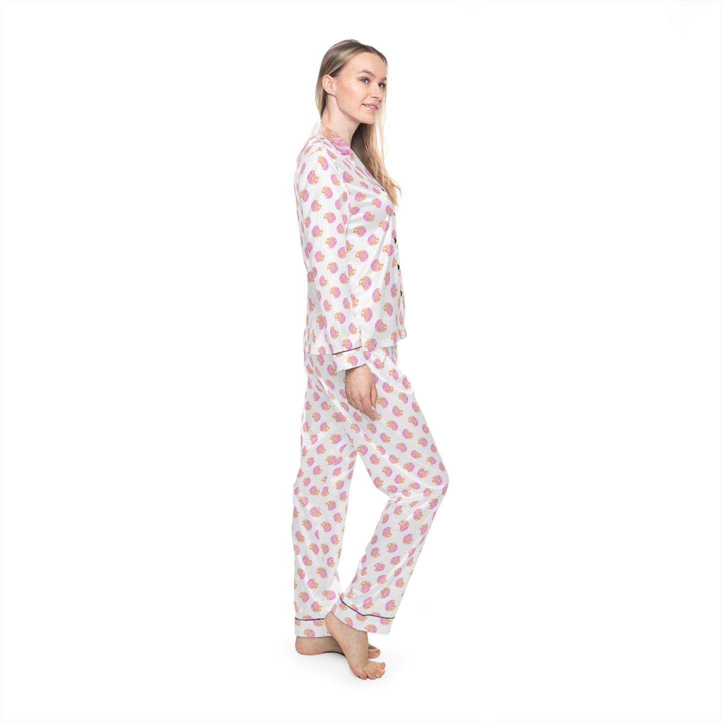Women's Satin Pajama Set - Elegant Sleepwear