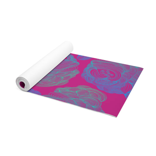 Tranquil Waves Foam Yoga Mat - Comfortable Non-Slip Exercise Mat for All Levels