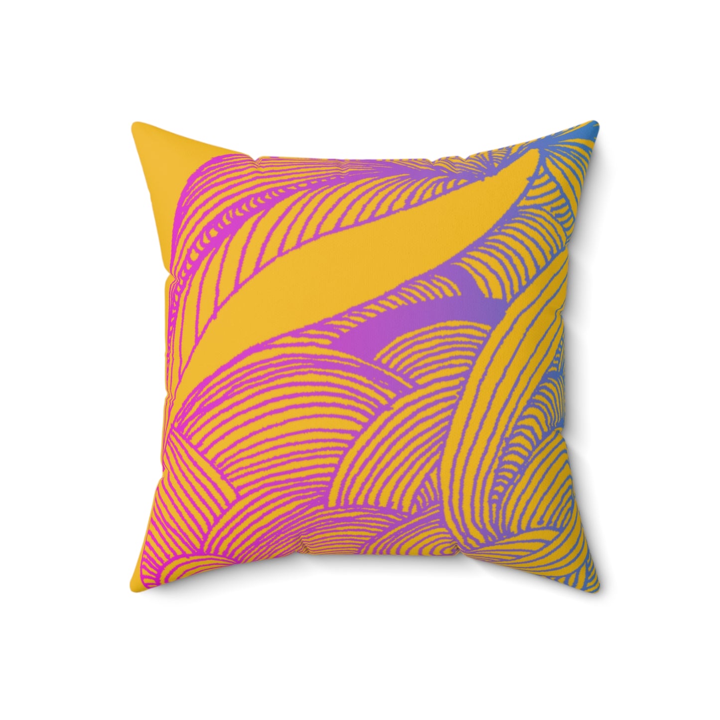 Whispers of Comfort-Spun Polyester Square Pillow
