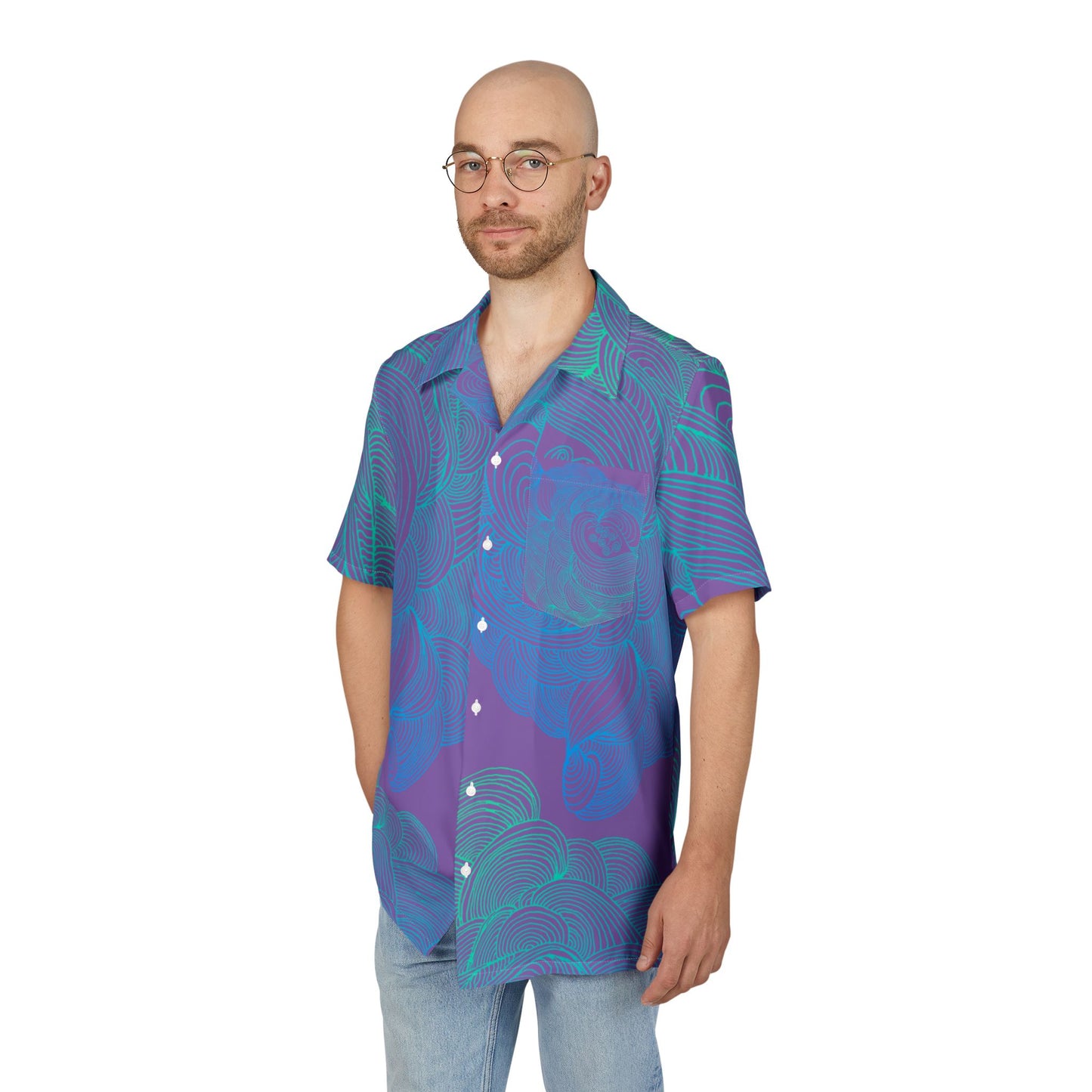 Unisex Hawaiian Button-Down Shirt - Tropical Summer Vibes