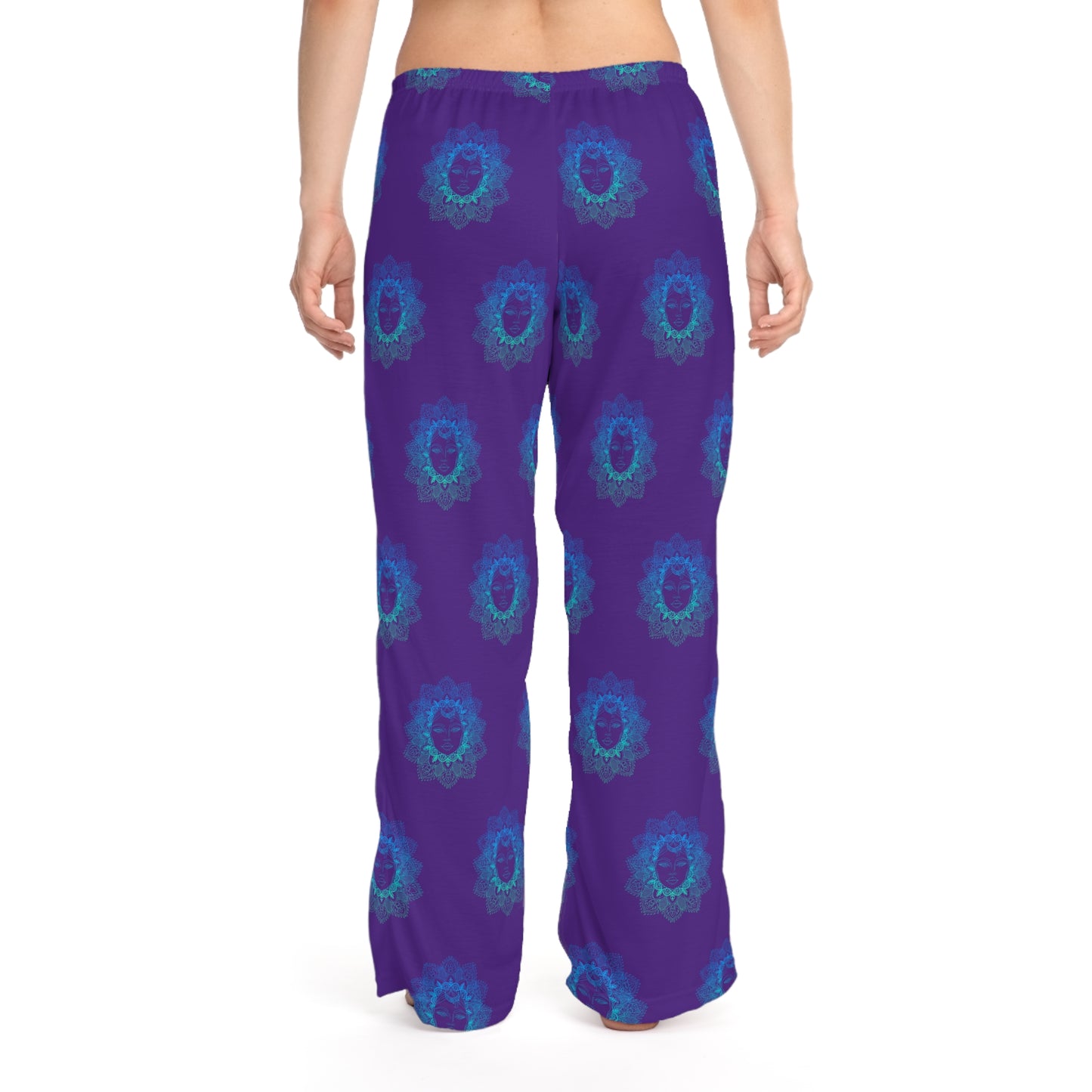 Stylish Women's Pajama Pants with Colorful Leaf Design