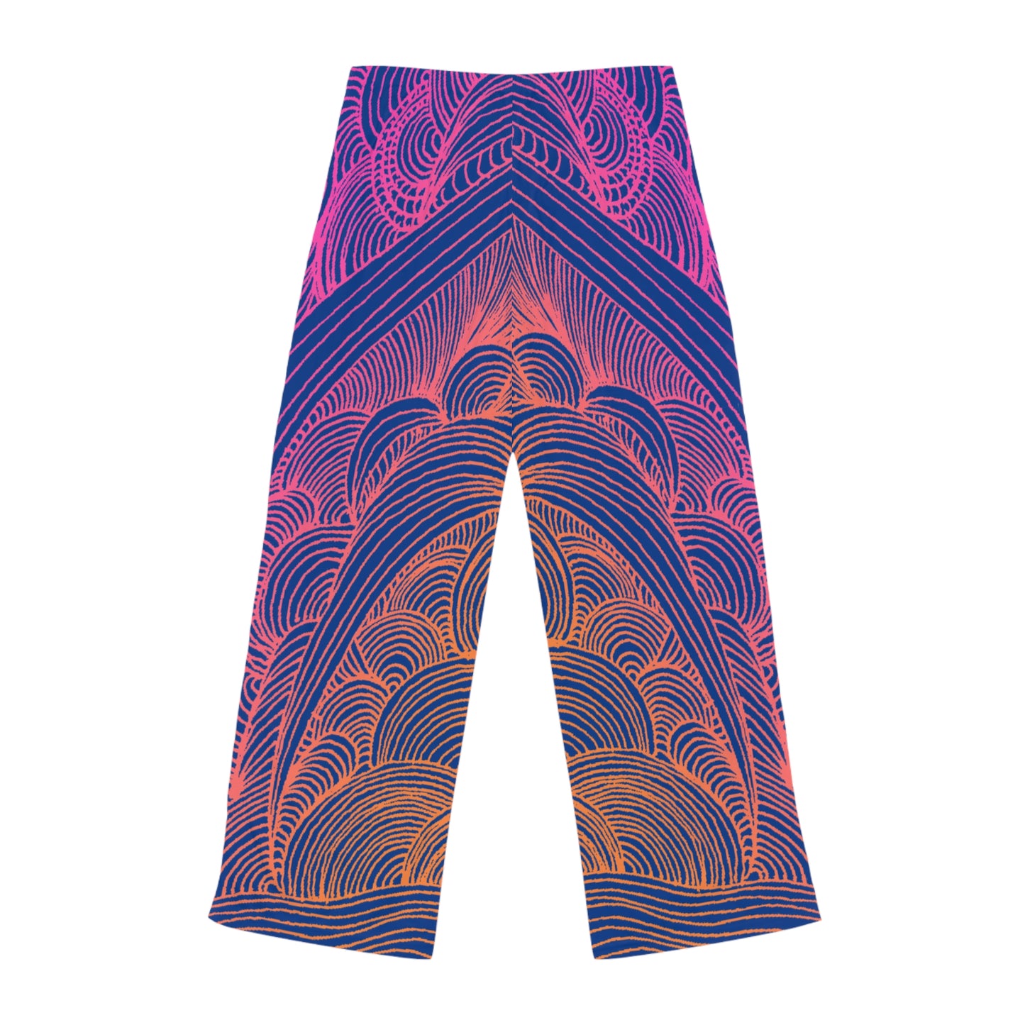 Stylish Women's Pajama Pants with Colorful Leaf Design