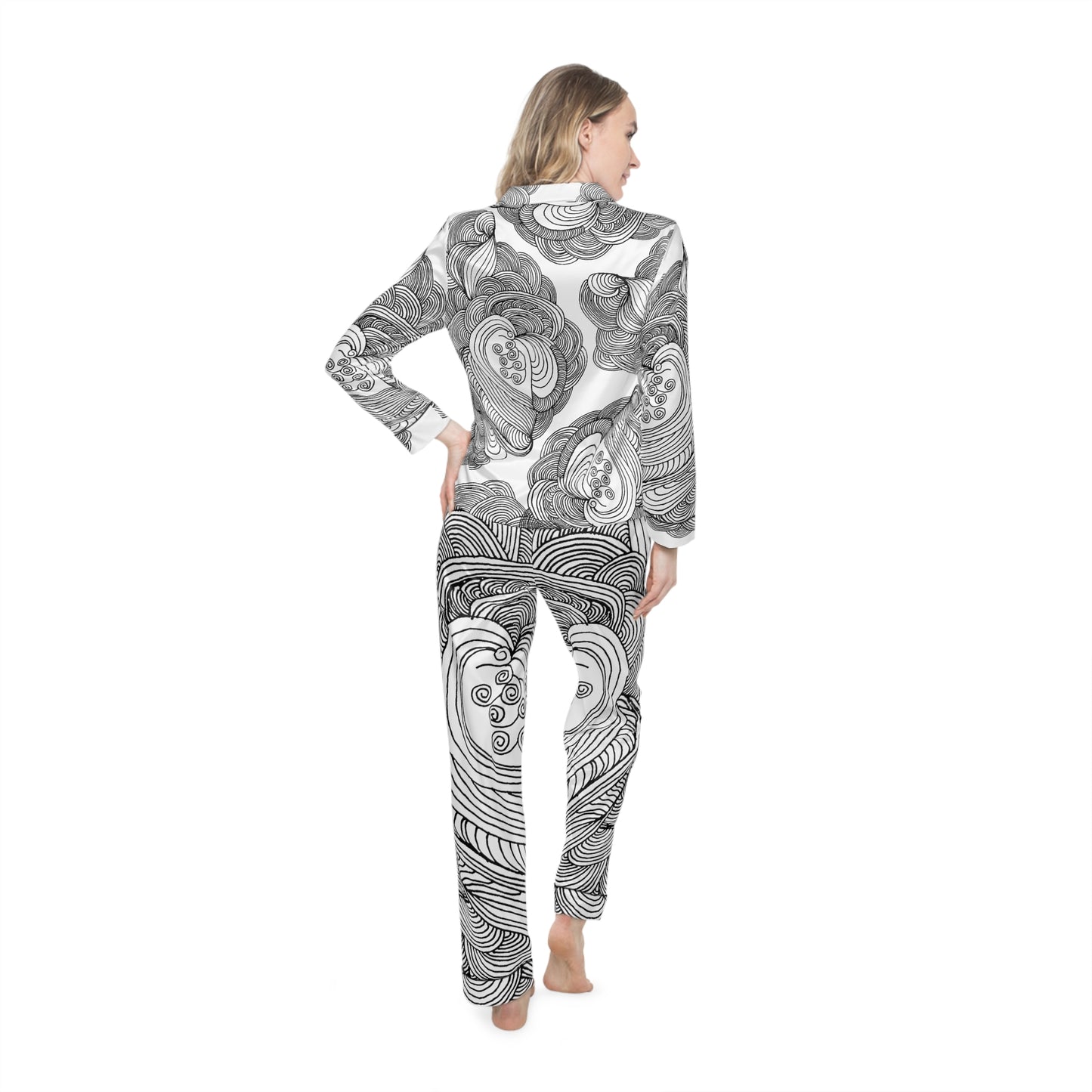 Women's Satin Pajama Set - Elegant Sleepwear