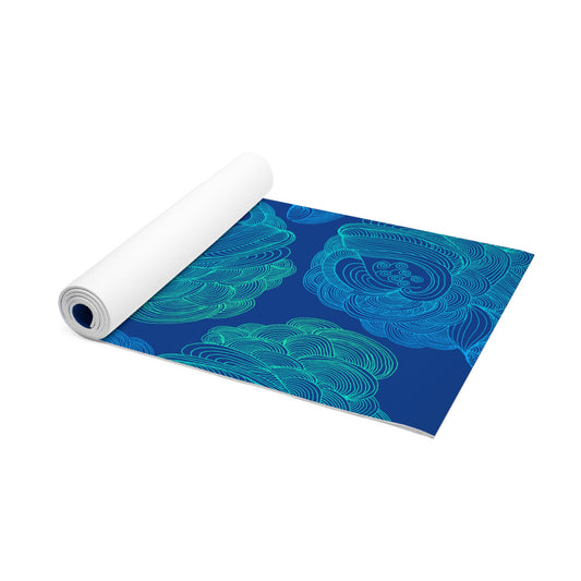 Tranquil Waves Foam Yoga Mat - Comfortable Non-Slip Exercise Mat for All Levels