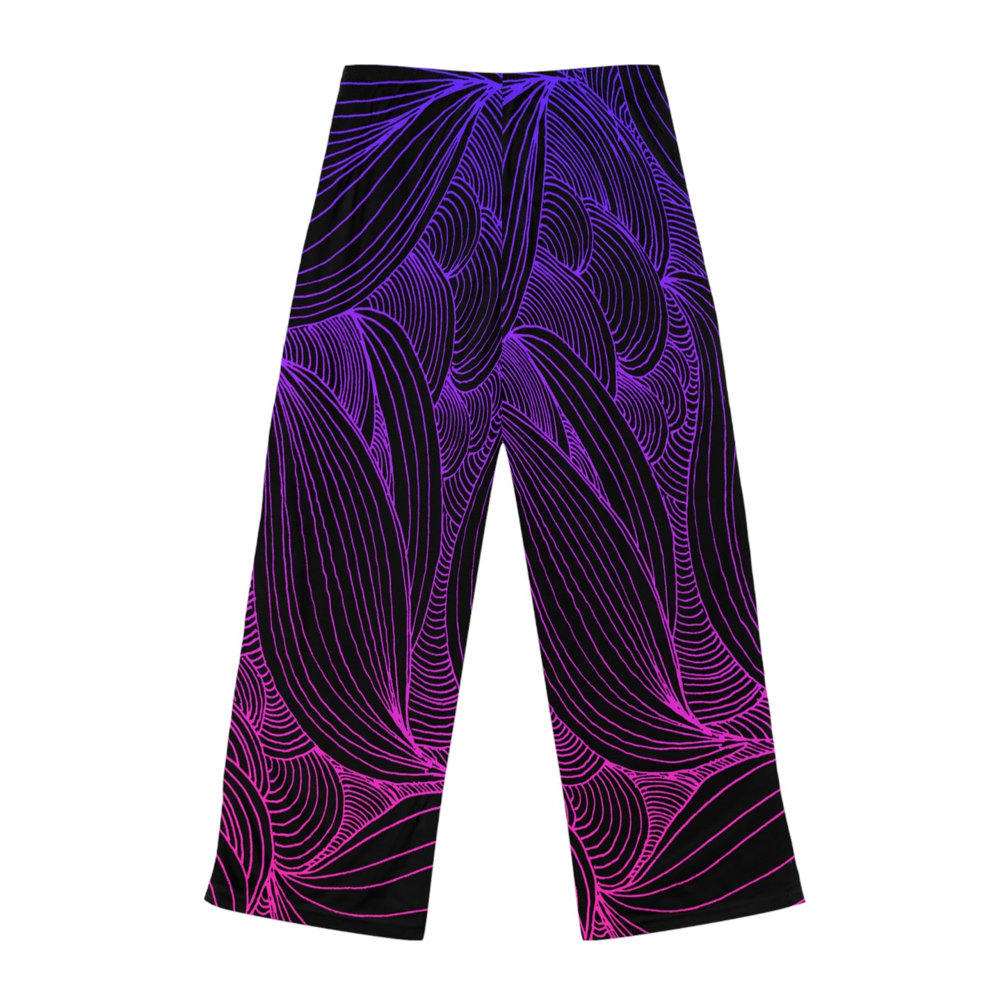 Stylish Women's Pajama Pants with Colorful Leaf Design