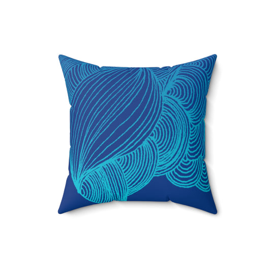 Whispers of Comfort-Spun Polyester Square Pillow