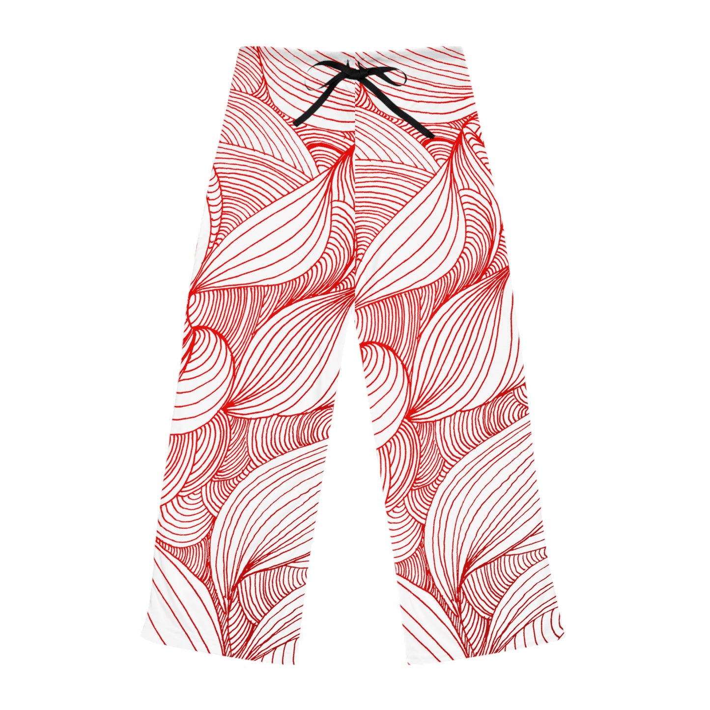 Stylish Women's Pajama Pants with Colorful Leaf Design