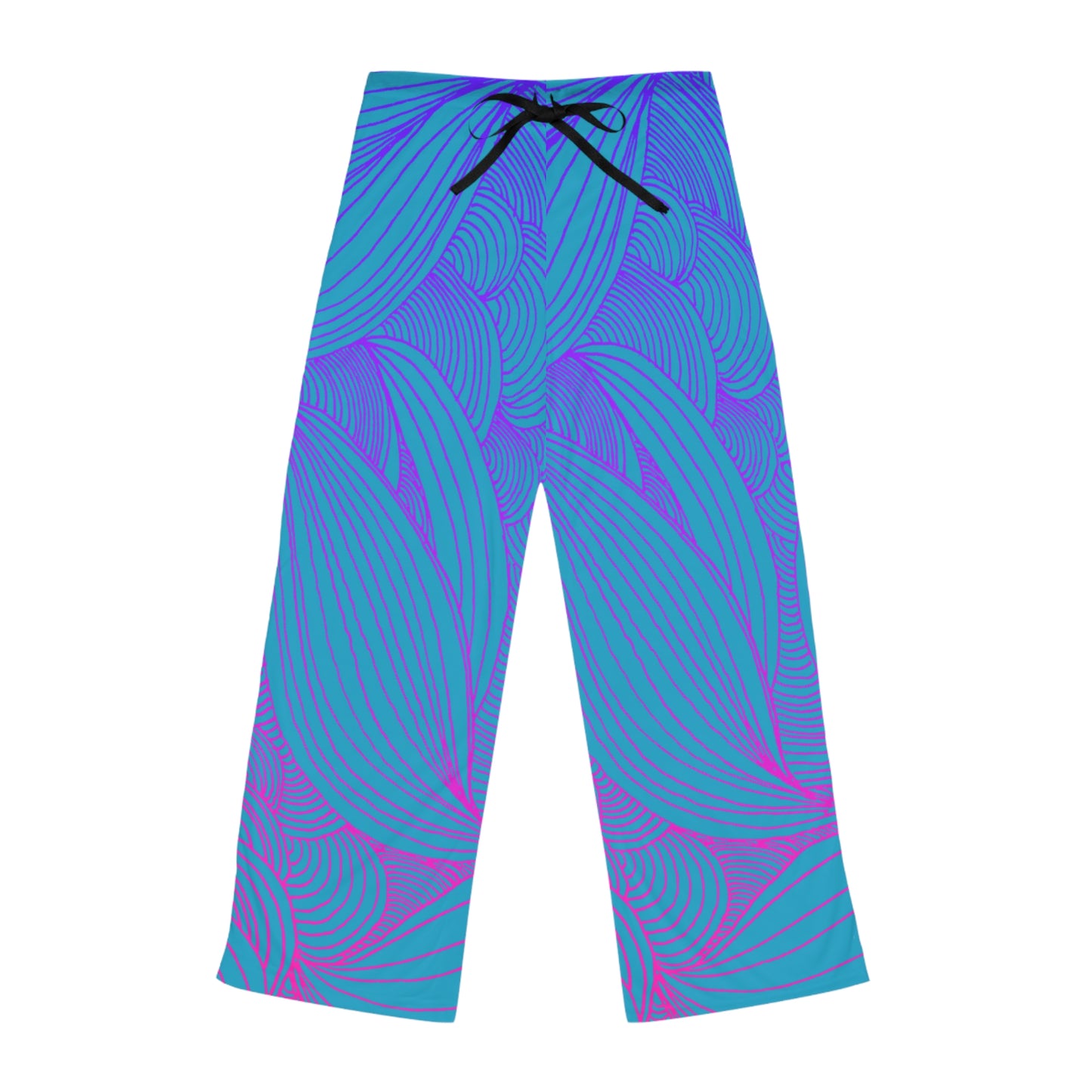 Stylish Women's Pajama Pants with Colorful Leaf Design
