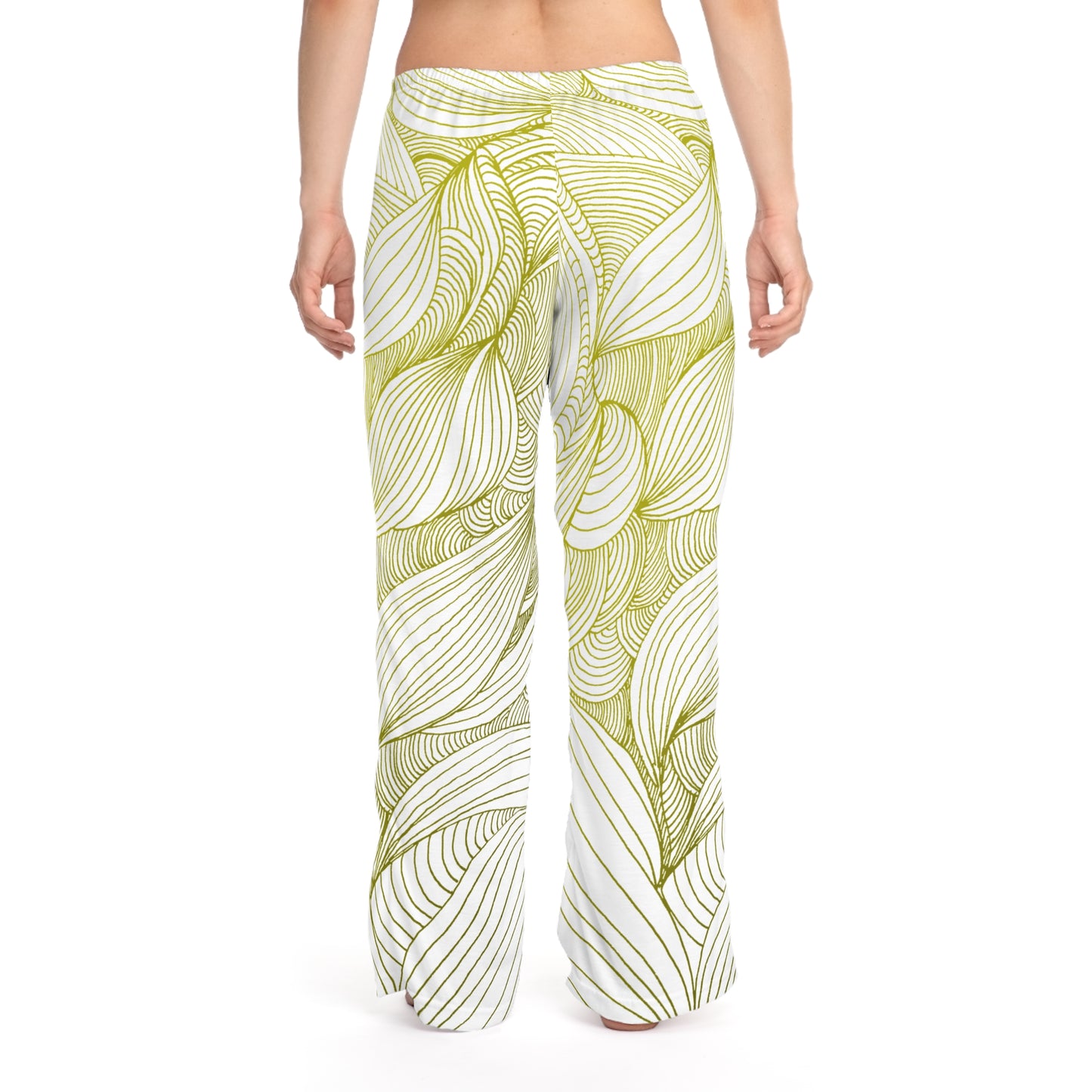 Stylish Women's Pajama Pants with Colorful Leaf Design