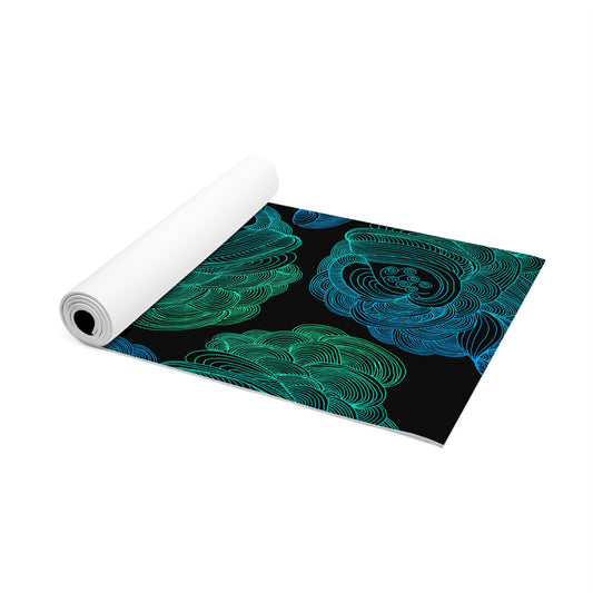 Tranquil Waves Foam Yoga Mat - Comfortable Non-Slip Exercise Mat for All Levels