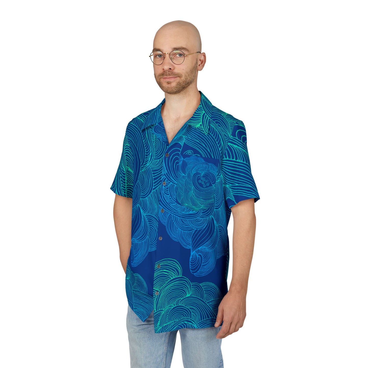 Unisex Hawaiian Button-Down Shirt - Tropical Summer Vibes