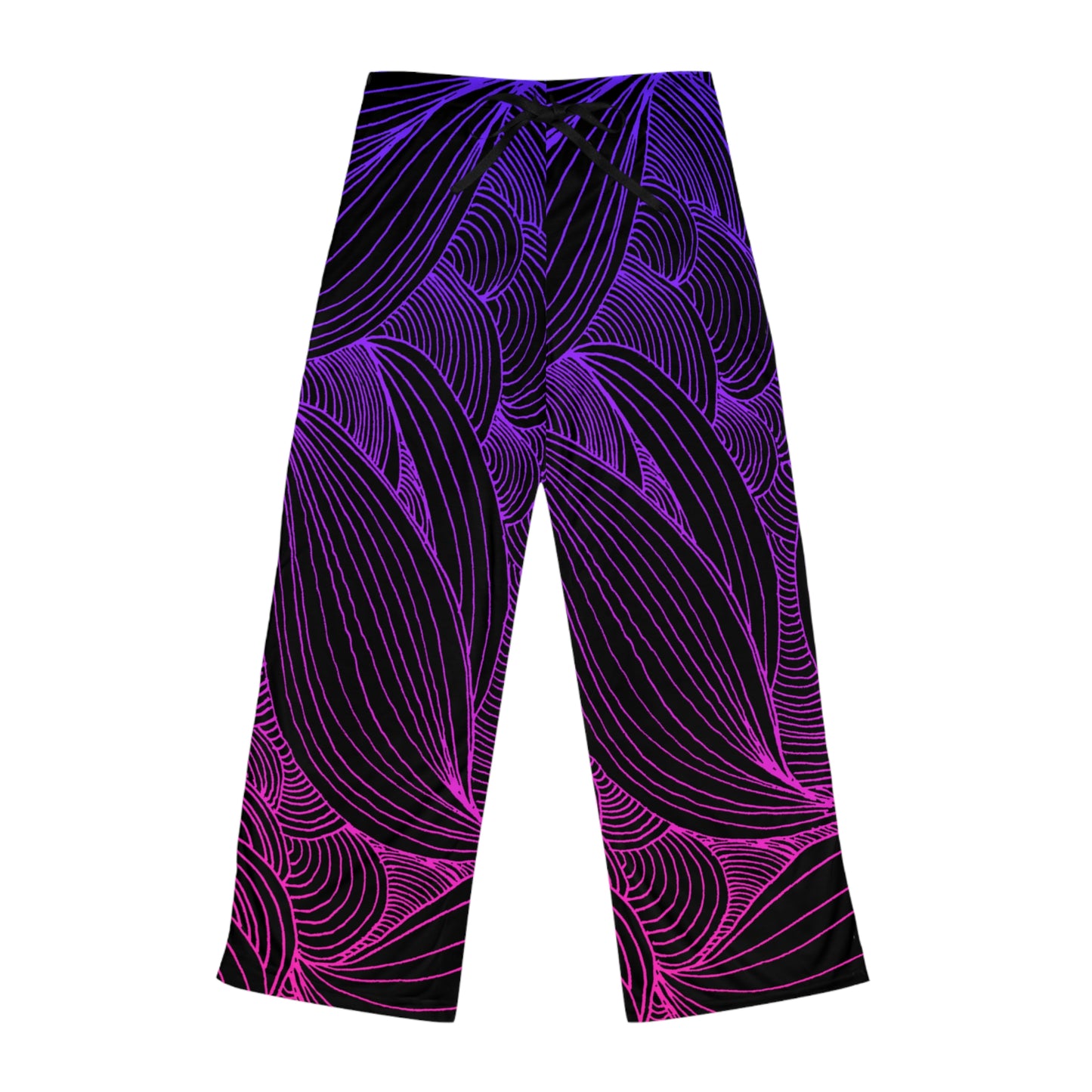 Stylish Women's Pajama Pants with Colorful Leaf Design