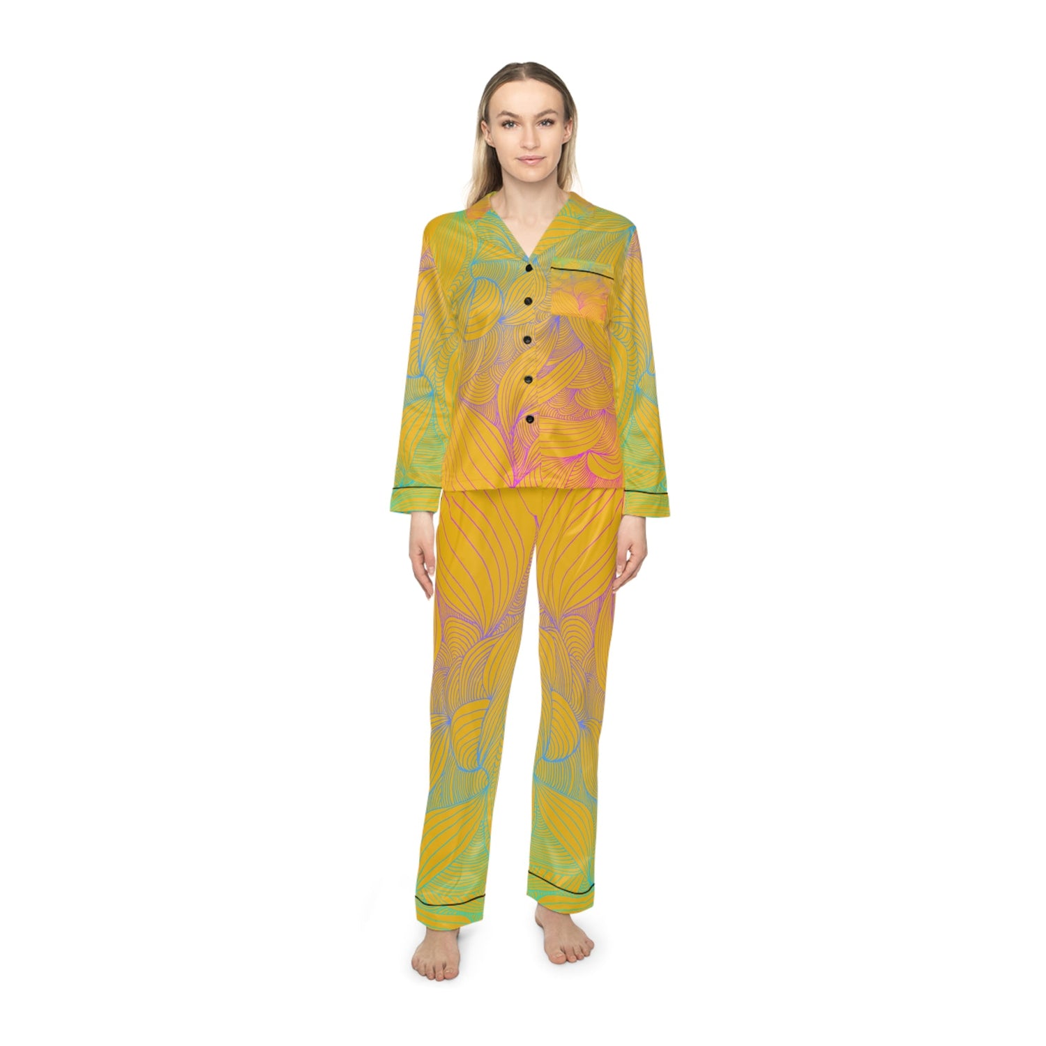Karuna Creates women's satin pajama set