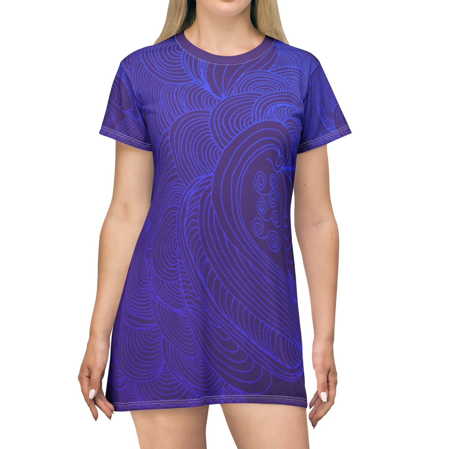 Flow of Love T-shirt dress by Karuna Creates