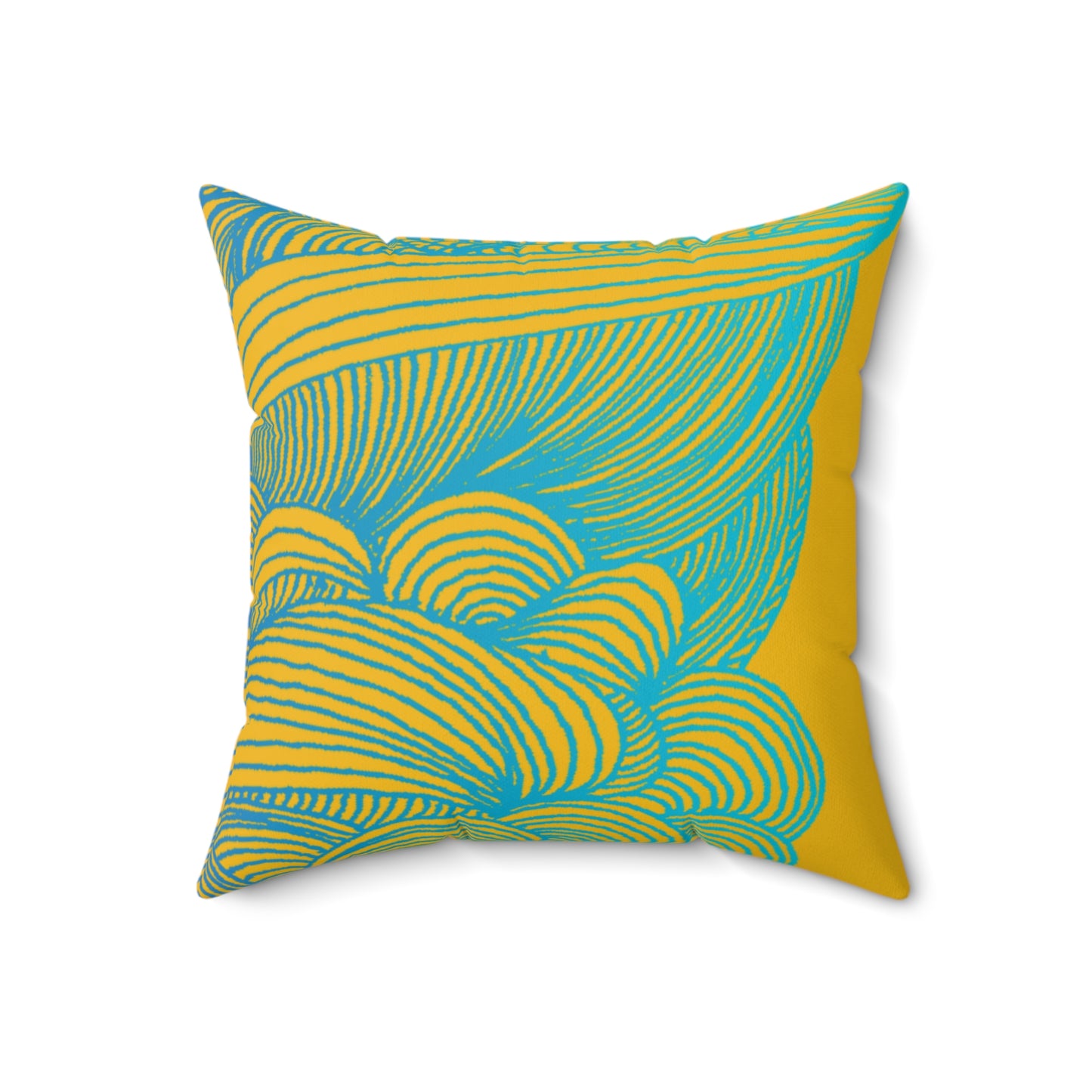 Whispers of Comfort-Spun Polyester Square Pillow