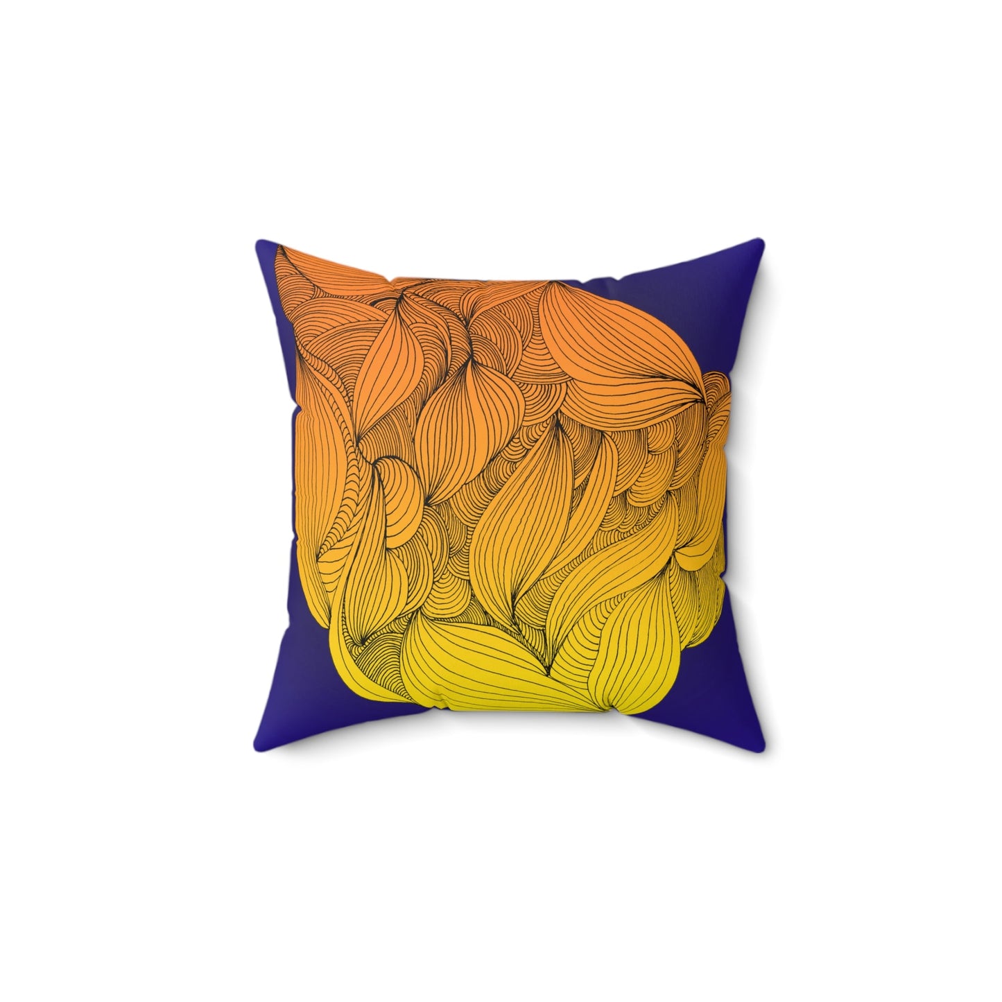 Whispers of Comfort-Spun Polyester Square Pillow