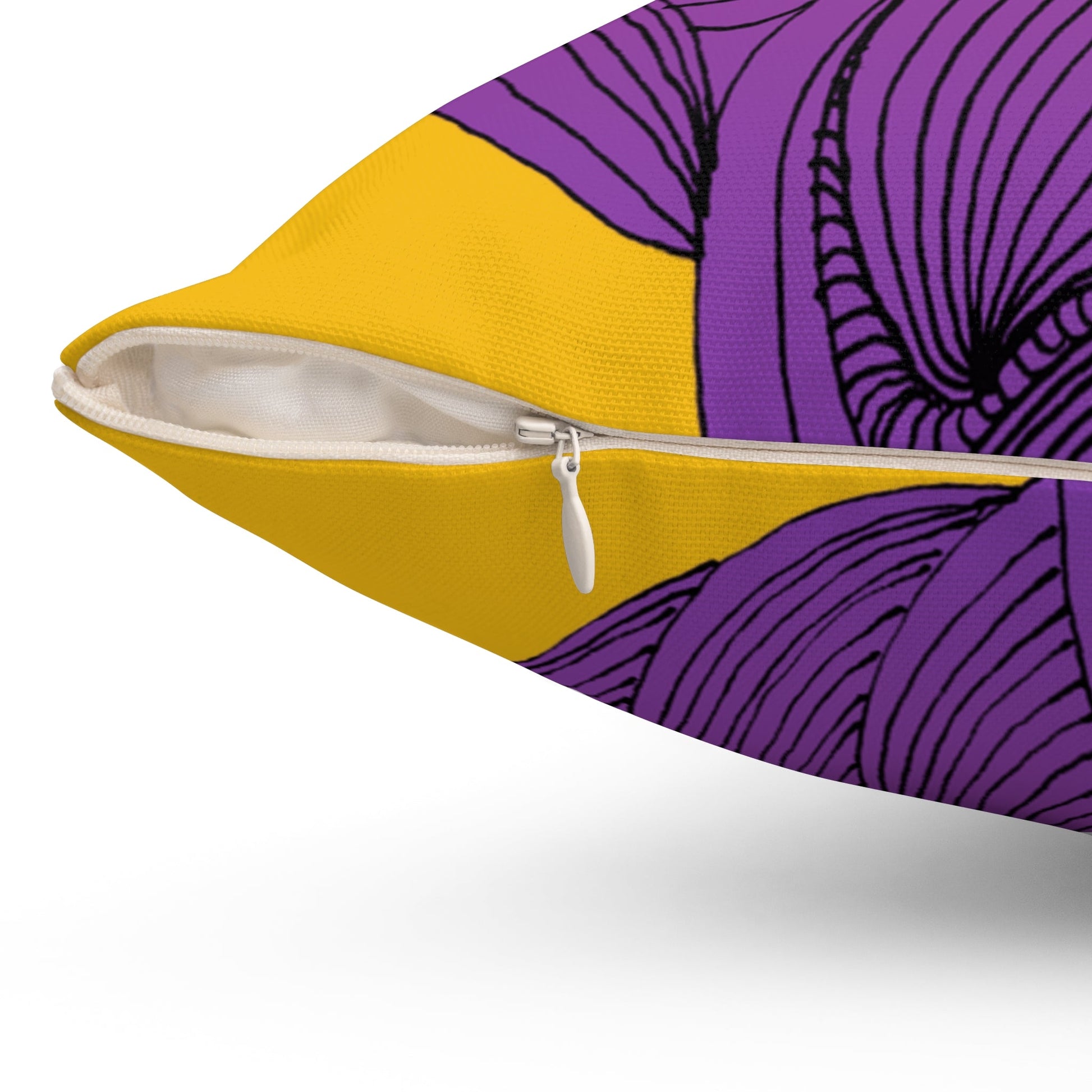 Whispers of Comfort-Spun Polyester Square Pillow