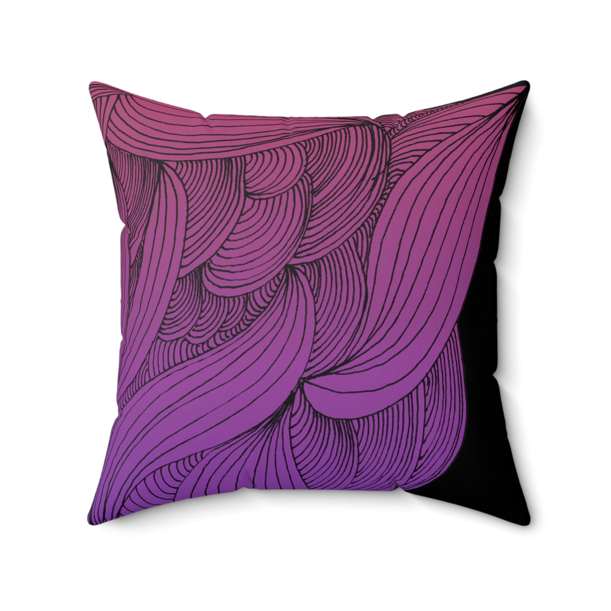 Whispers of Comfort-Spun Polyester Square Pillow