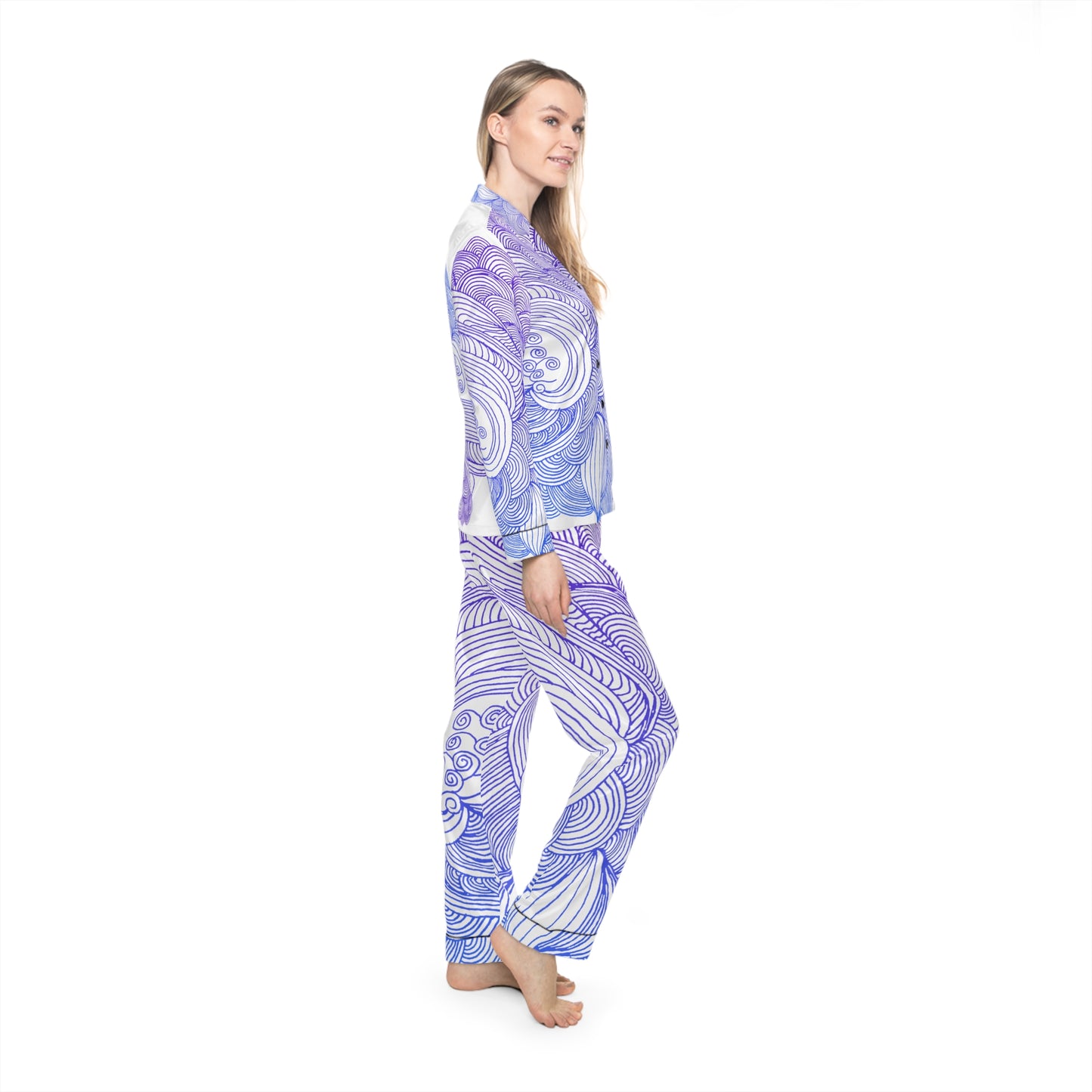 Women's Satin Pajama Set - Elegant Sleepwear