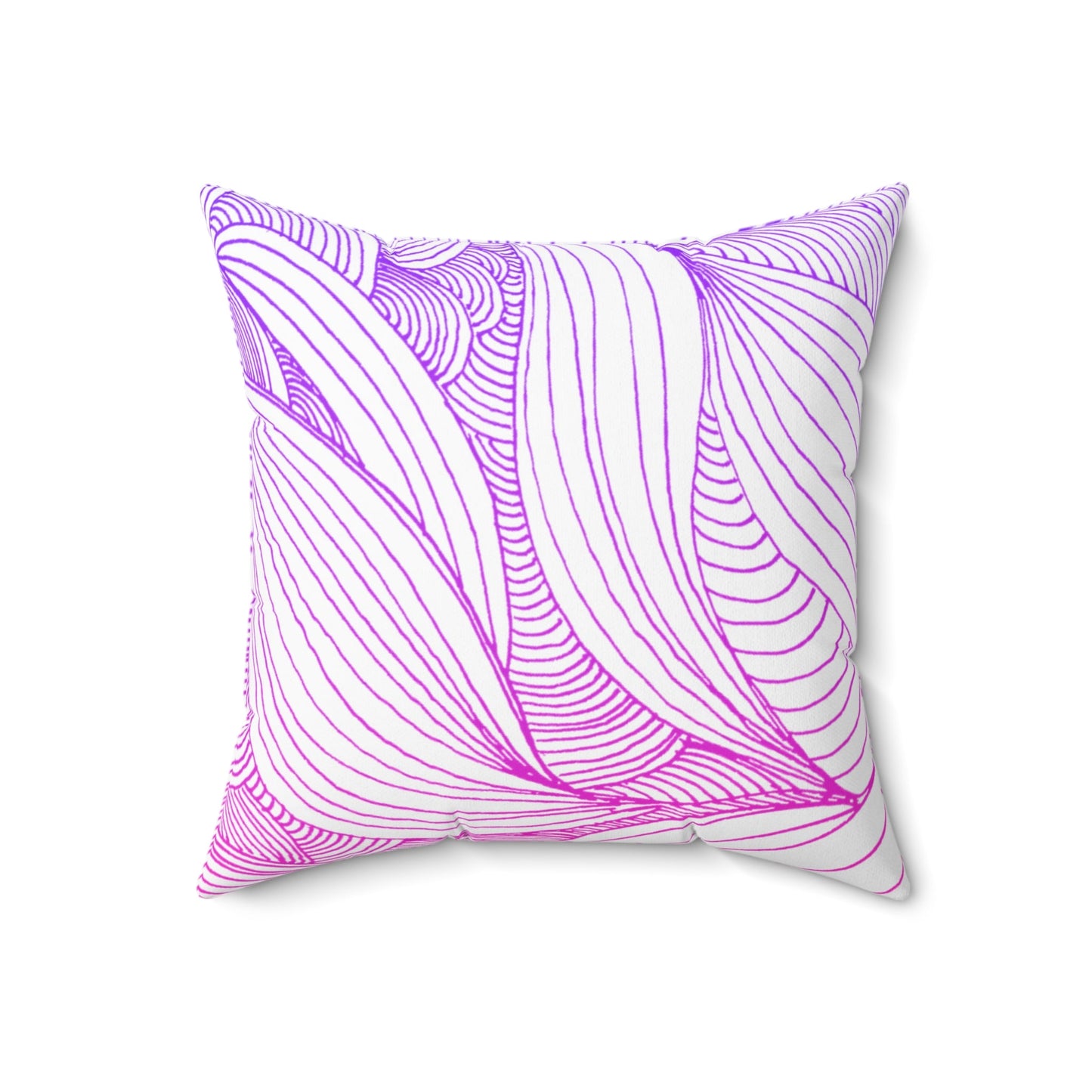 Whispers of Comfort-Spun Polyester Square Pillow