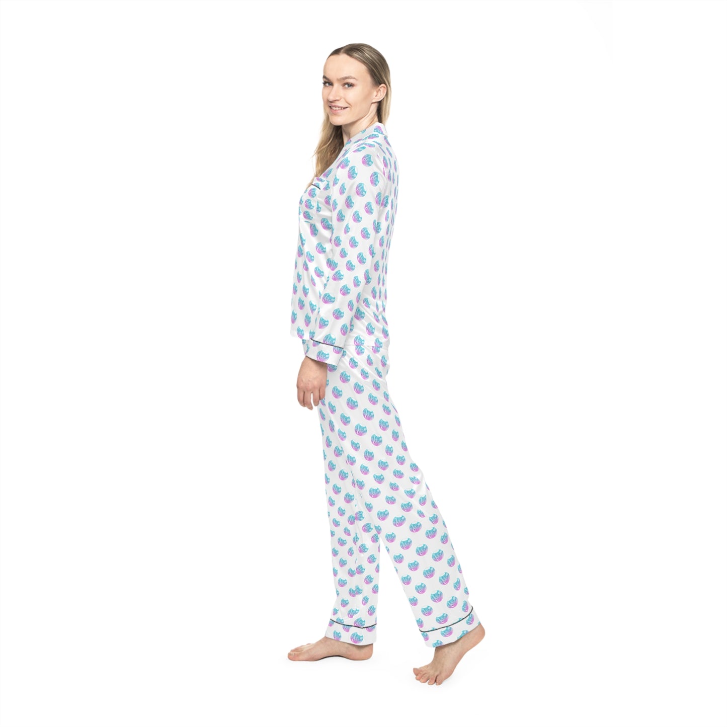 Women's Satin Pajama Set - Elegant Sleepwear