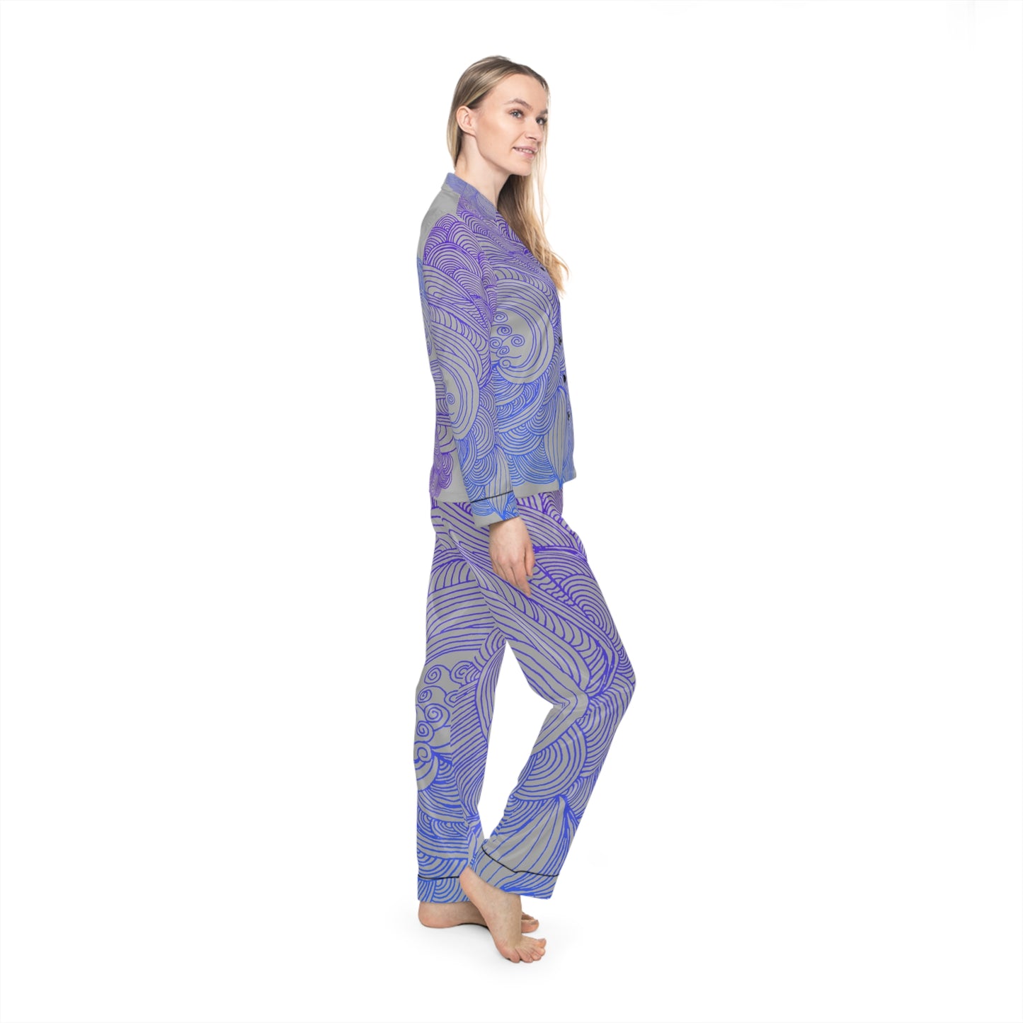 Women's Satin Pajama Set - Elegant Sleepwear
