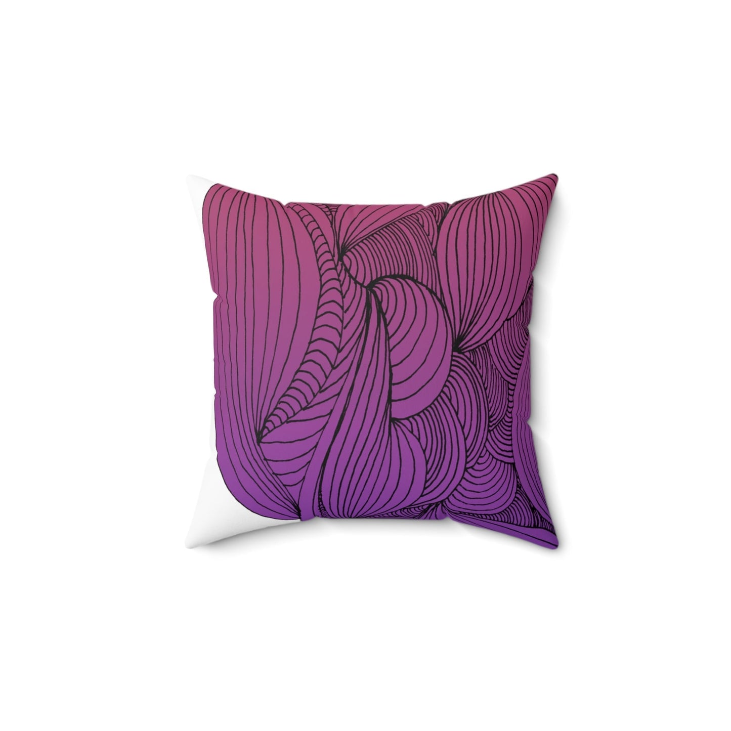 Whispers of Comfort-Spun Polyester Square Pillow