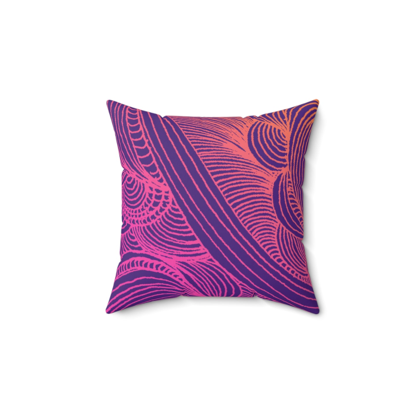 Whispers of Comfort-Spun Polyester Square Pillow