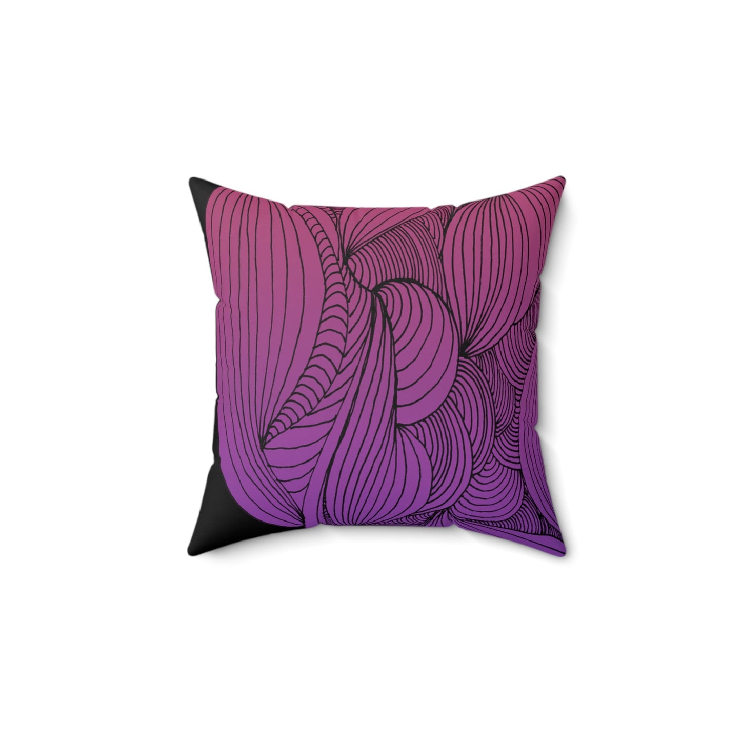Whispers of Comfort-Spun Polyester Square Pillow