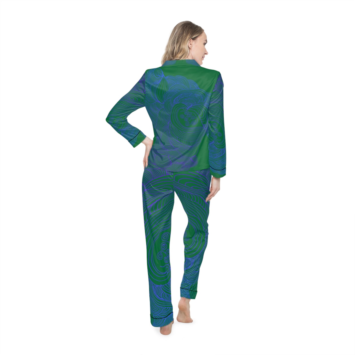 Women's Satin Pajama Set - Elegant Sleepwear