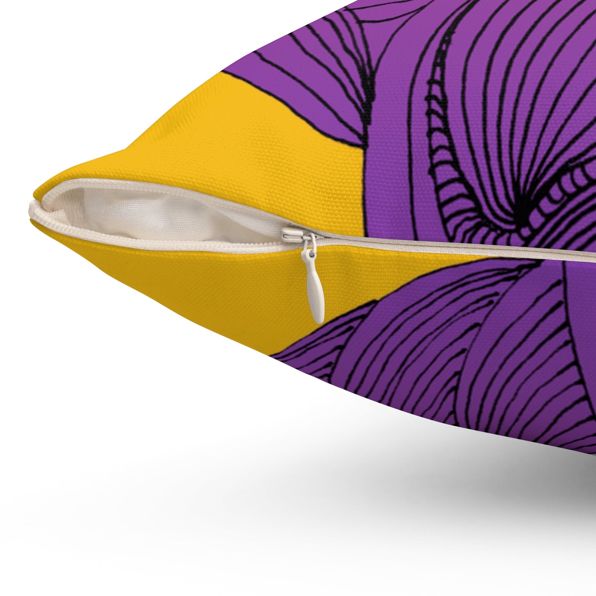 Whispers of Comfort-Spun Polyester Square Pillow