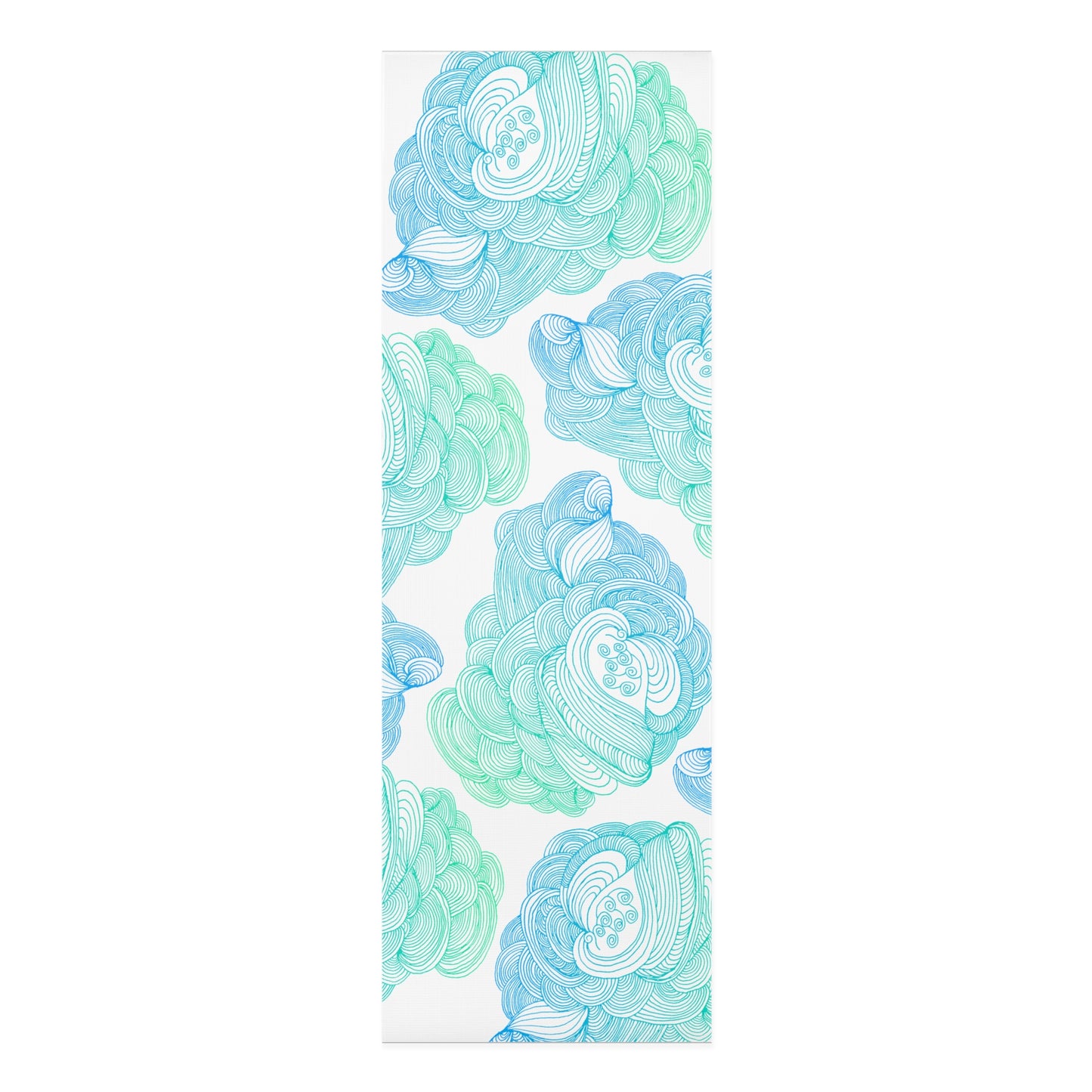 Tranquil Waves Foam Yoga Mat - Comfortable Non-Slip Exercise Mat for All Levels