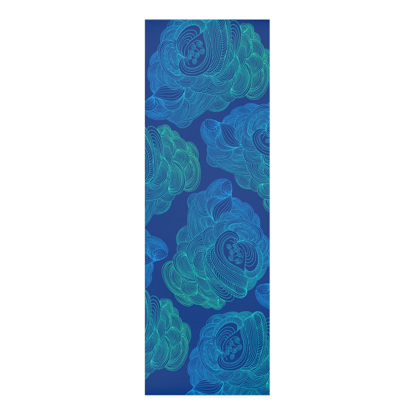 Tranquil Waves Foam Yoga Mat - Comfortable Non-Slip Exercise Mat for All Levels