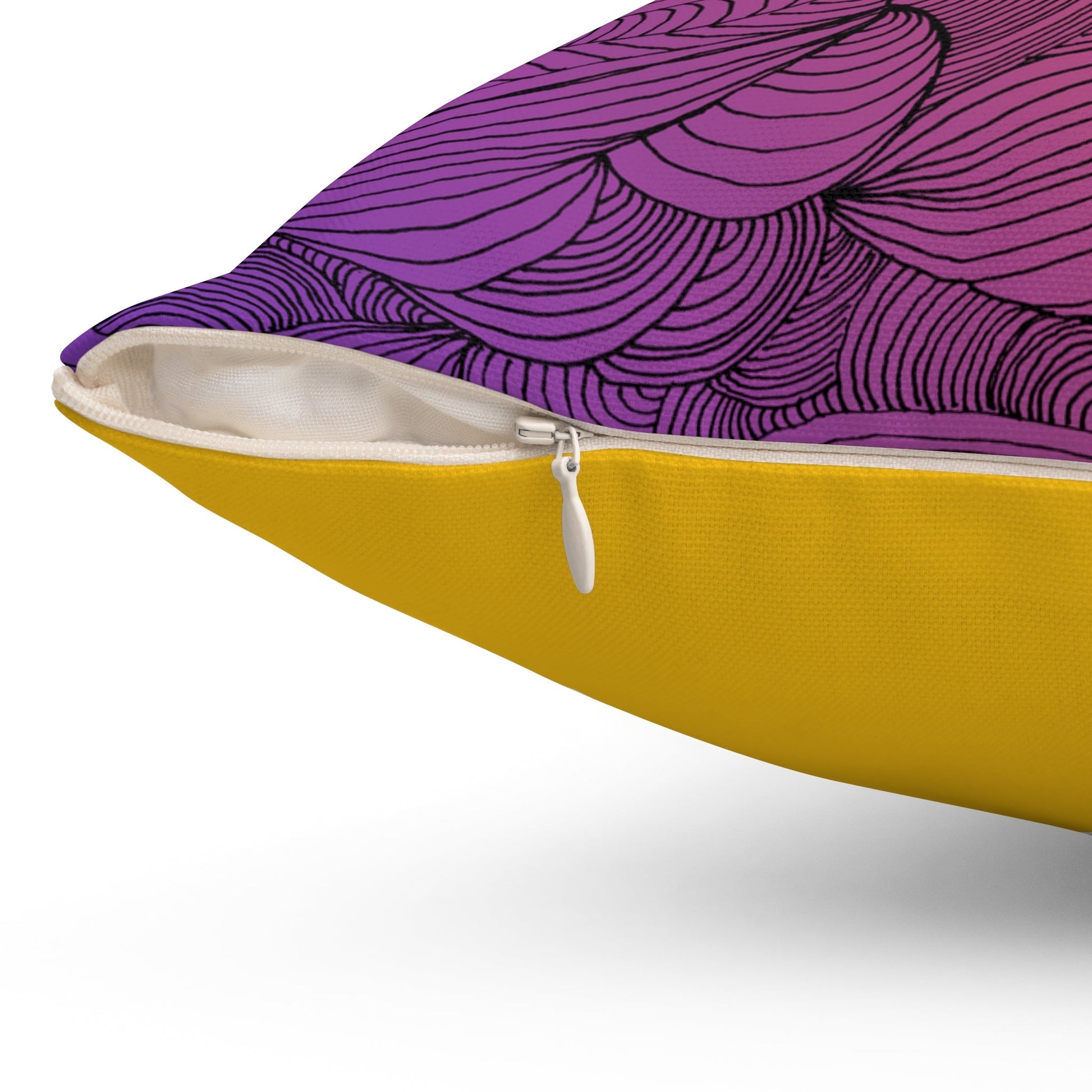 Whispers of Comfort-Spun Polyester Square Pillow