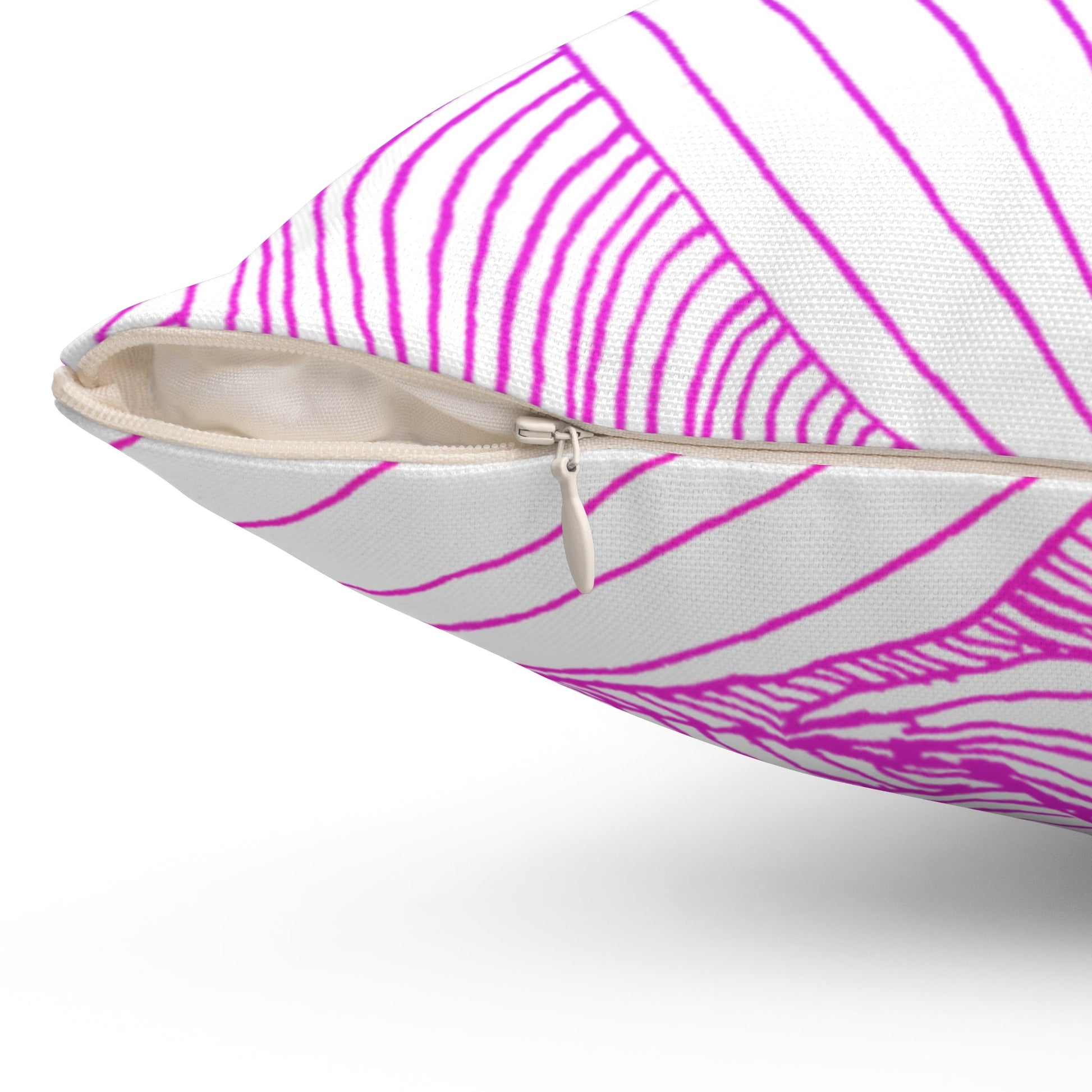 Whispers of Comfort-Spun Polyester Square Pillow