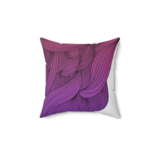 Whispers of Comfort-Spun Polyester Square Pillow