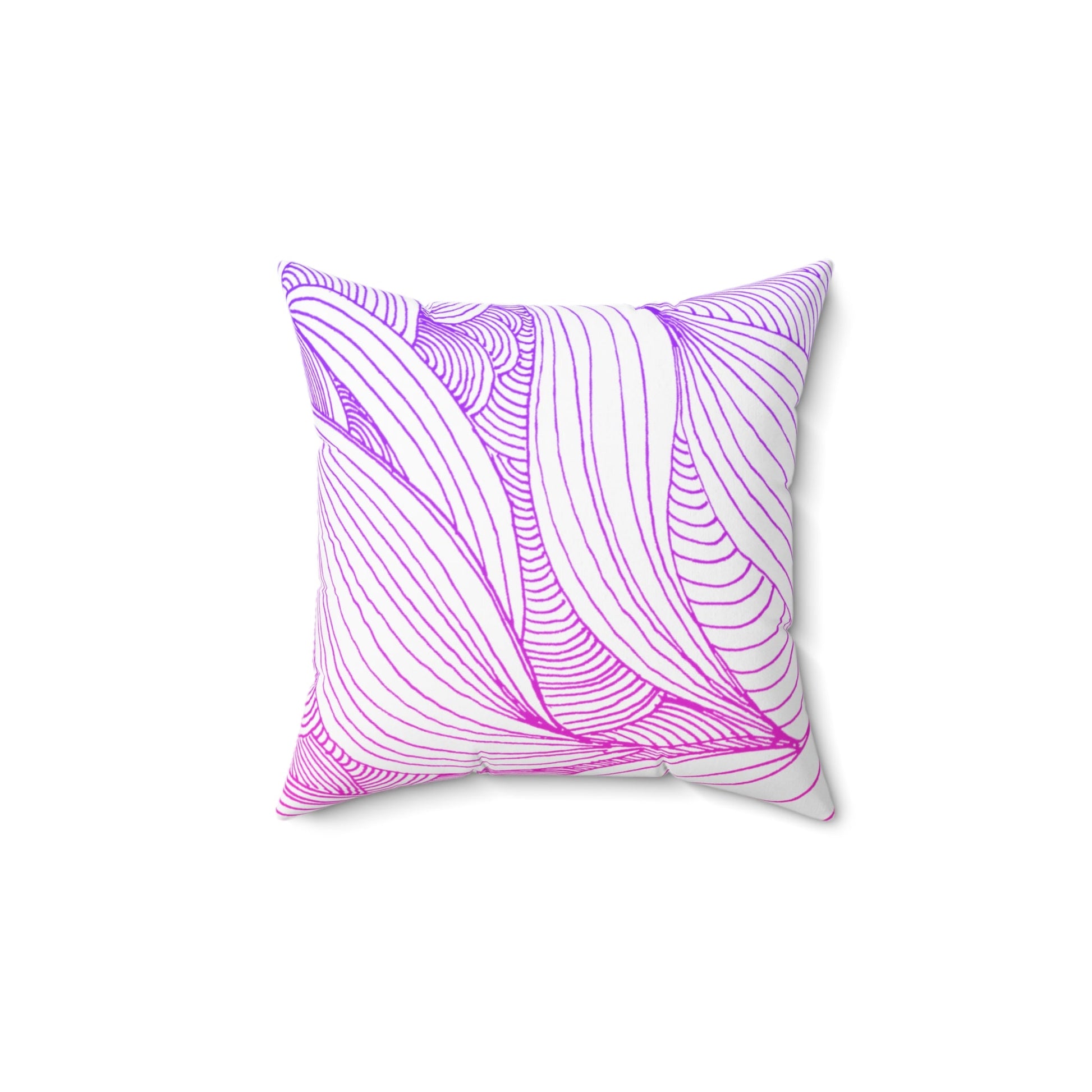 Whispers of Comfort-Spun Polyester Square Pillow