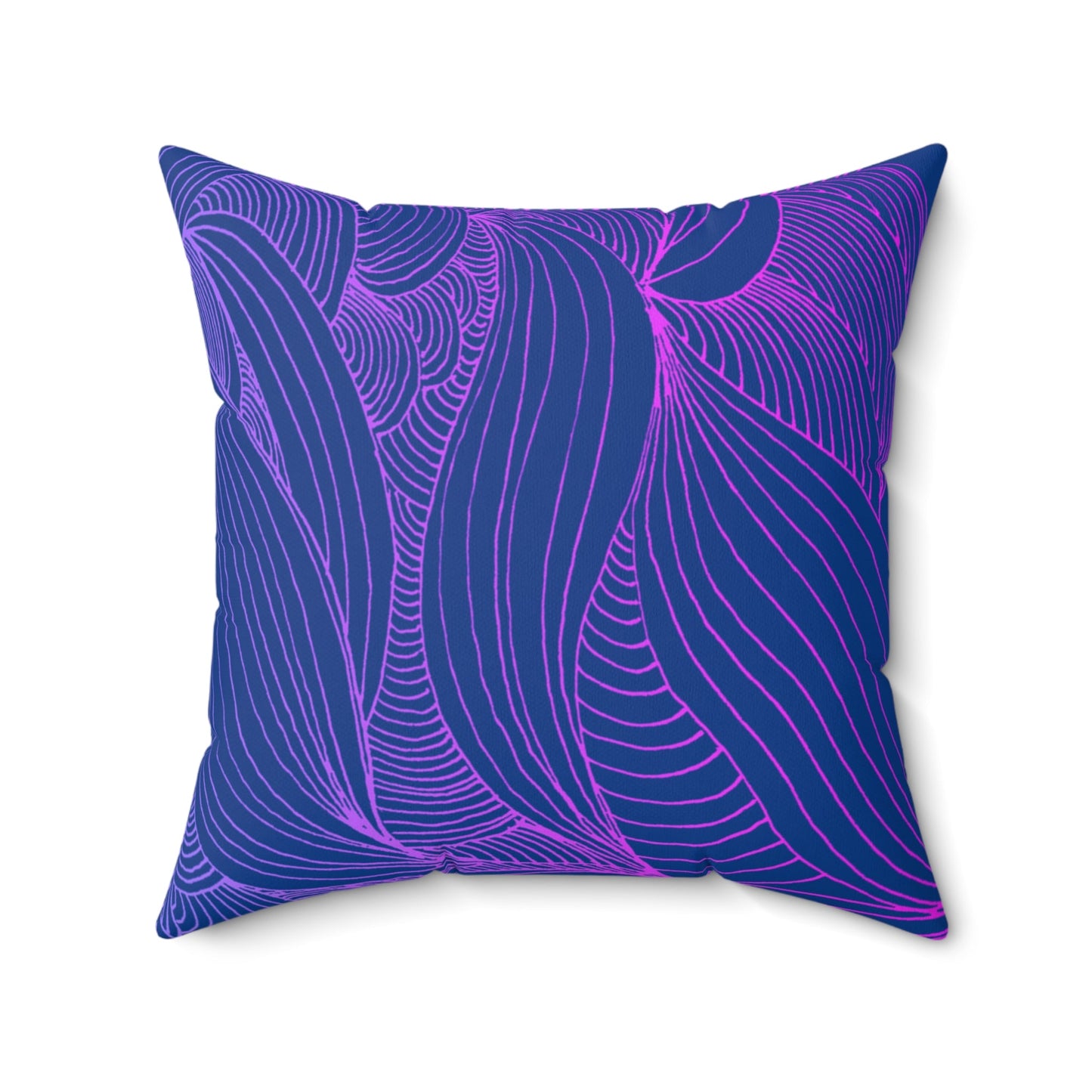 Whispers of Comfort-Spun Polyester Square Pillow