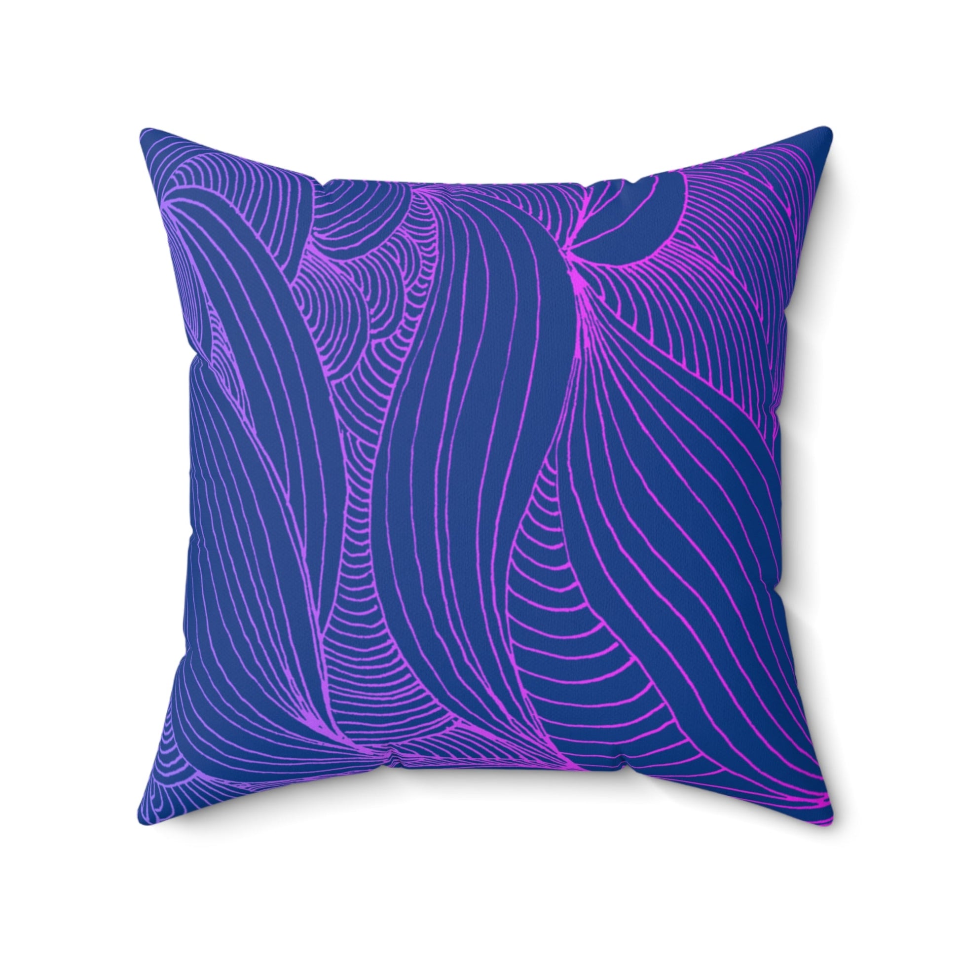 Whispers of Comfort-Spun Polyester Square Pillow