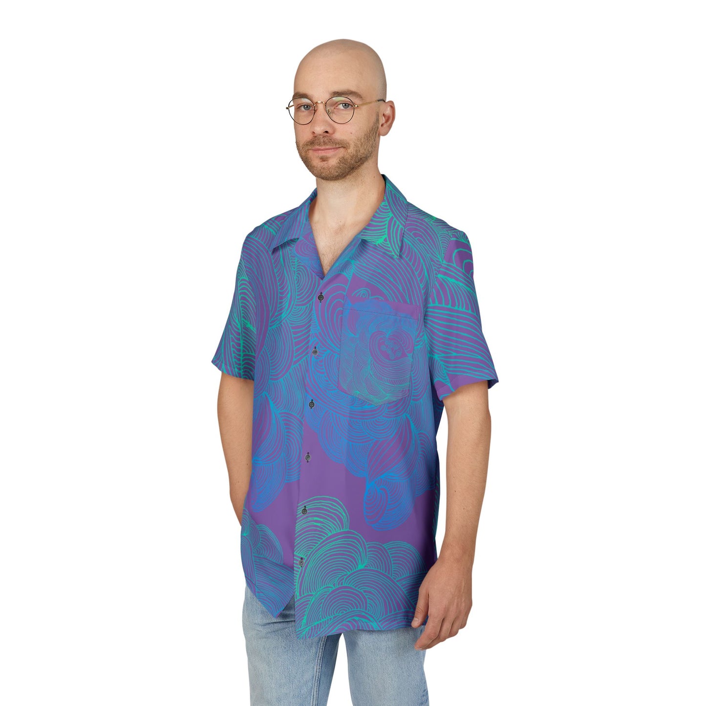 Unisex Hawaiian Button-Down Shirt - Tropical Summer Vibes