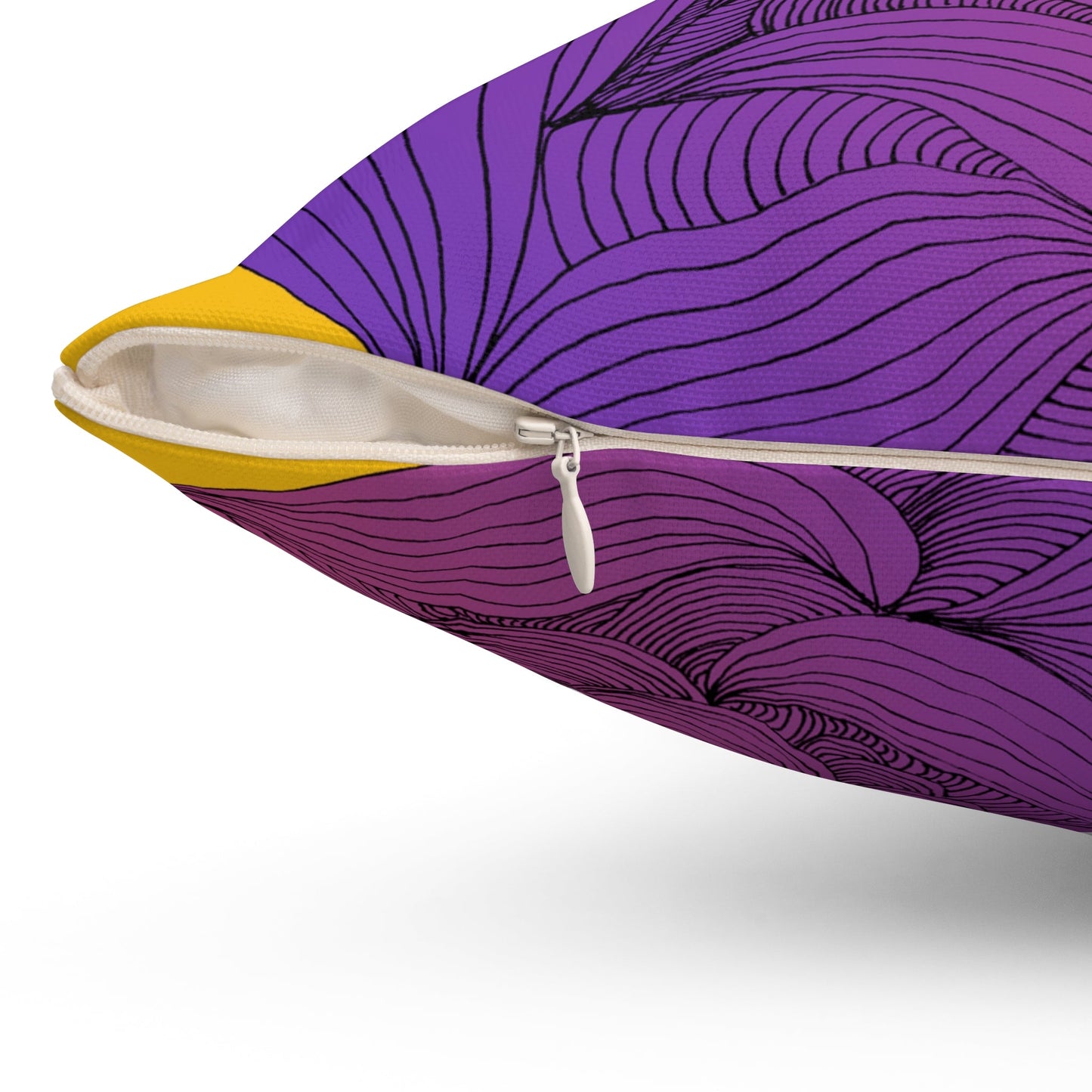 Whispers of Comfort-Spun Polyester Square Pillow