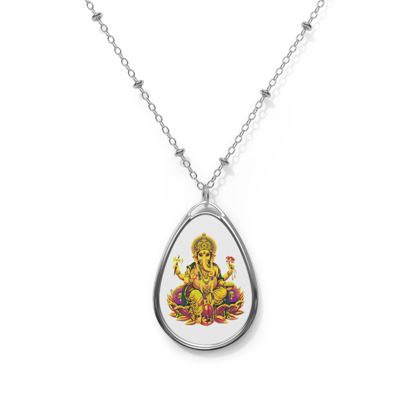 Ganesha Oval Necklace