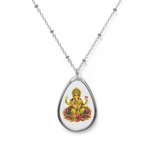 Ganesha Oval Necklace