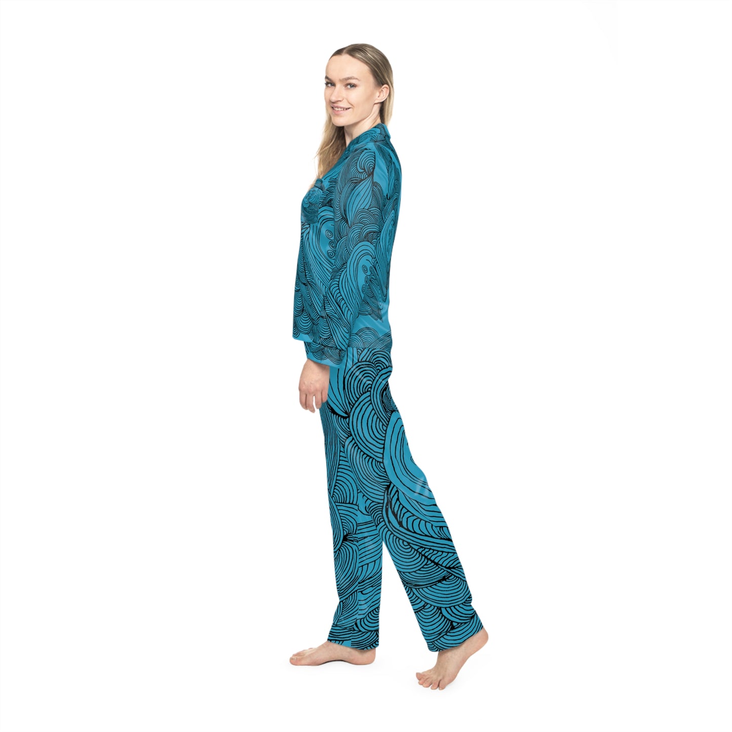 Women's Satin Pajama Set - Elegant Sleepwear