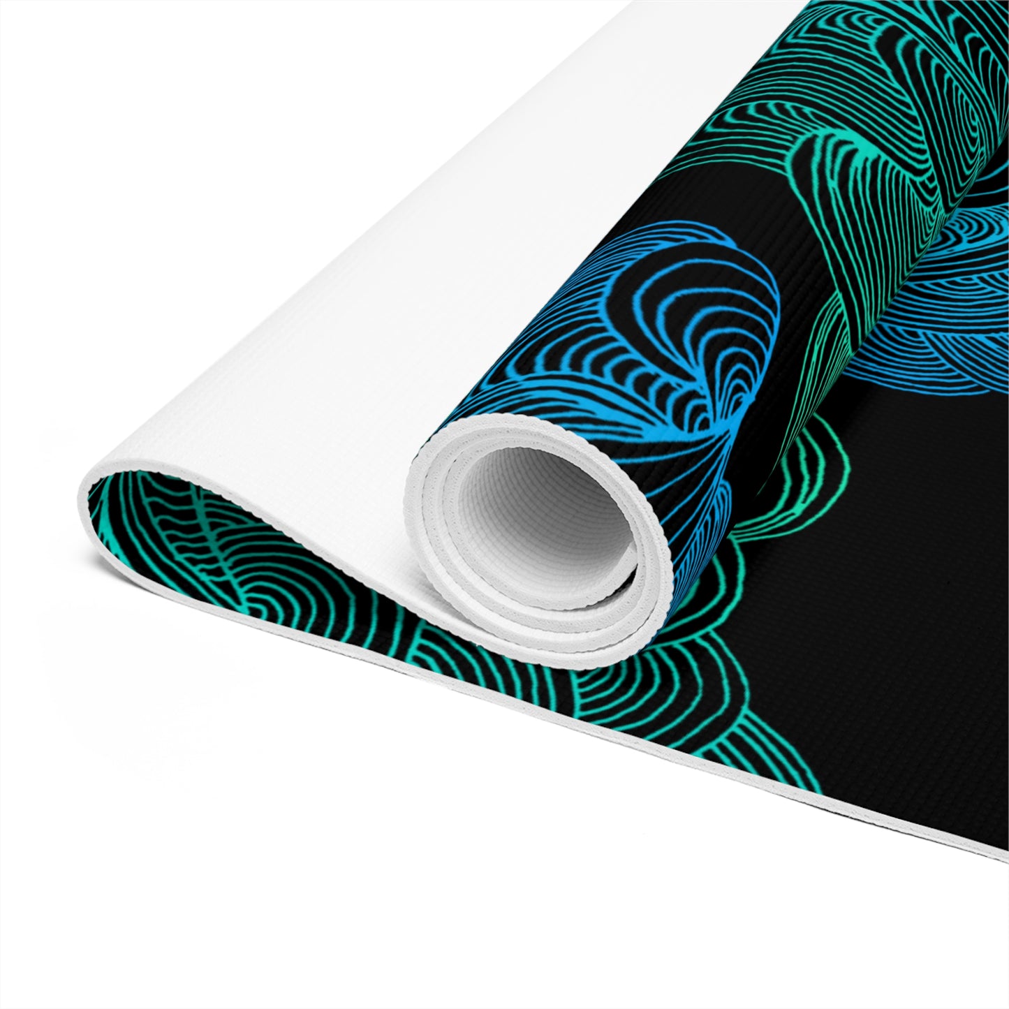Tranquil Waves Foam Yoga Mat - Comfortable Non-Slip Exercise Mat for All Levels