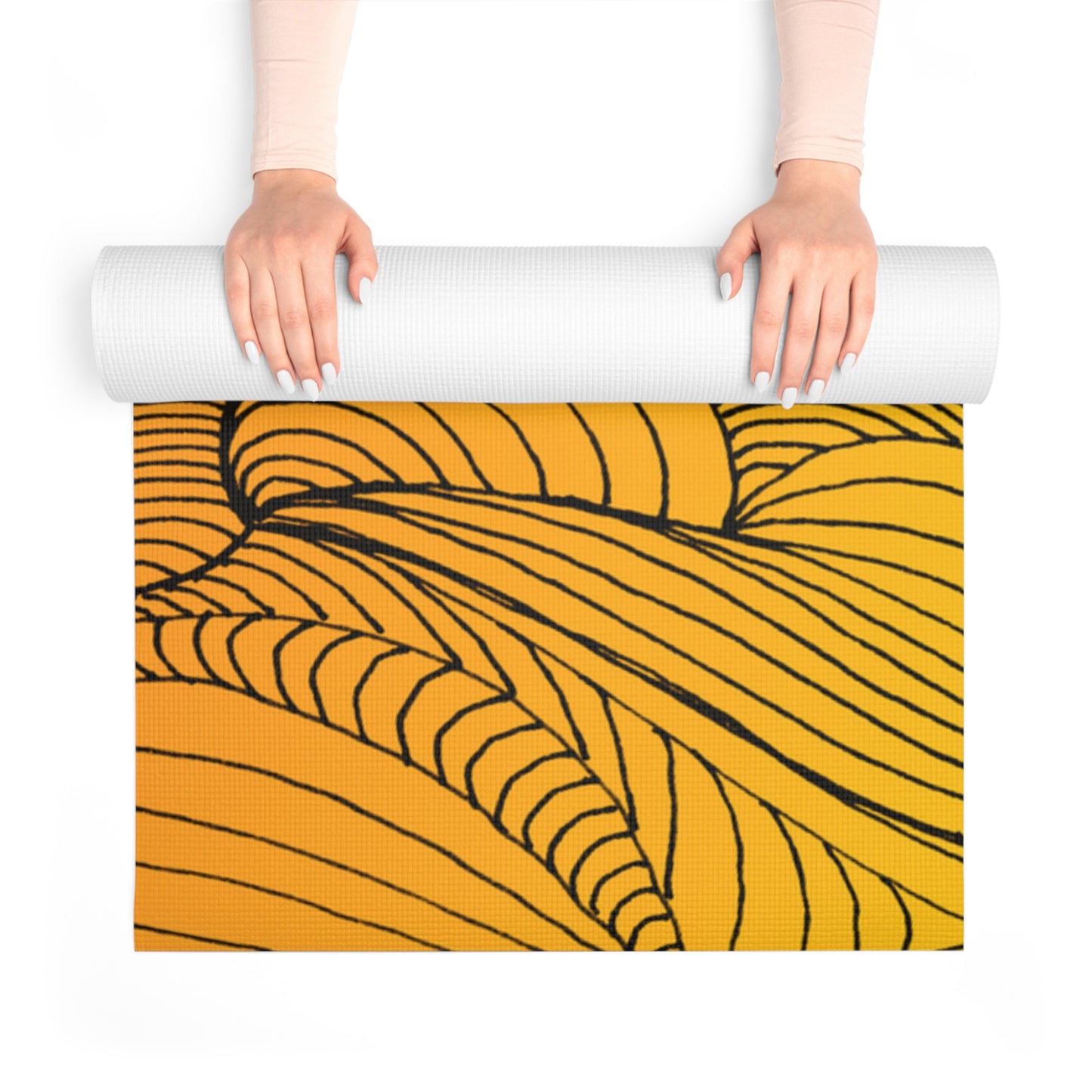Tranquil Waves Foam Yoga Mat - Comfortable Non-Slip Exercise Mat for All Levels