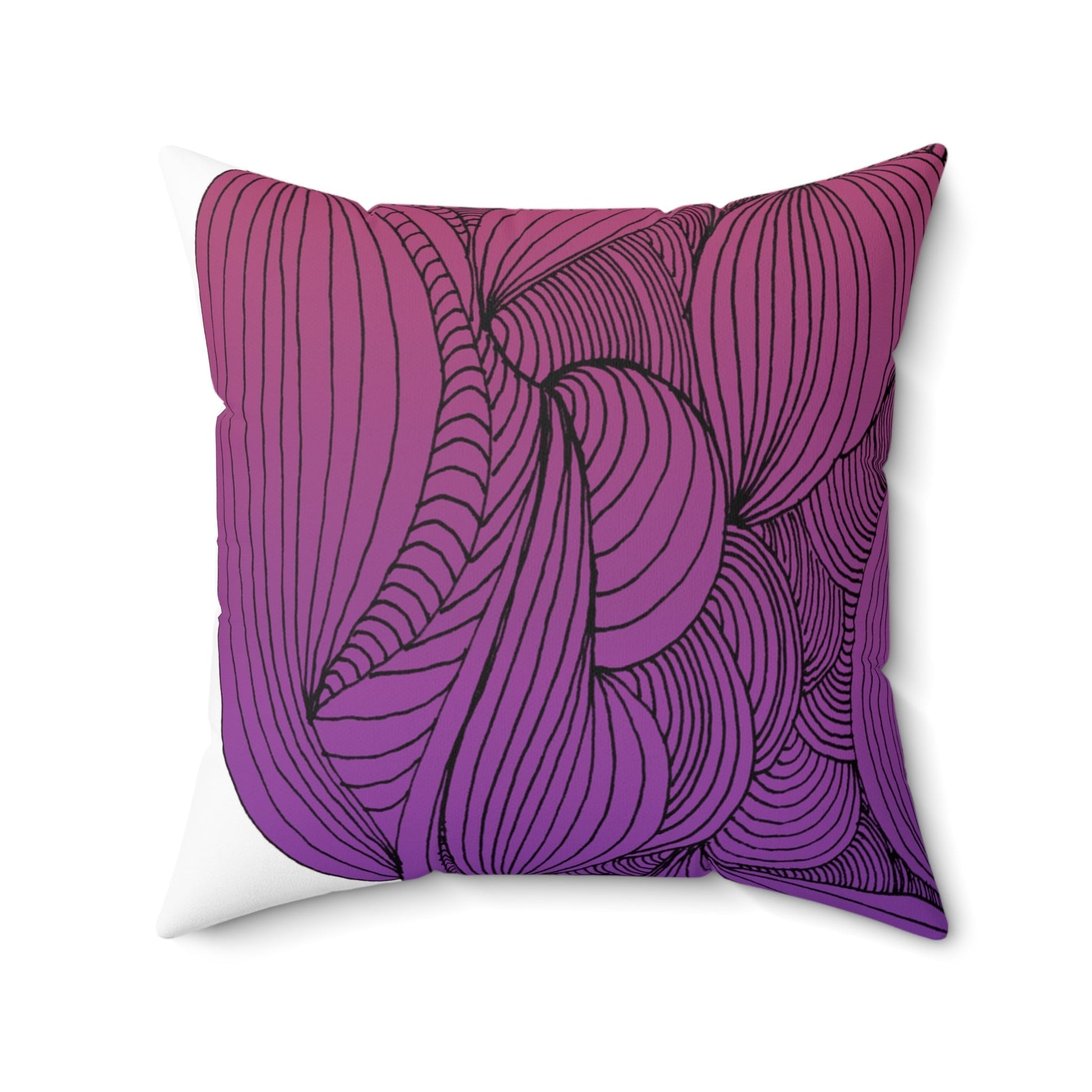 Whispers of Comfort-Spun Polyester Square Pillow