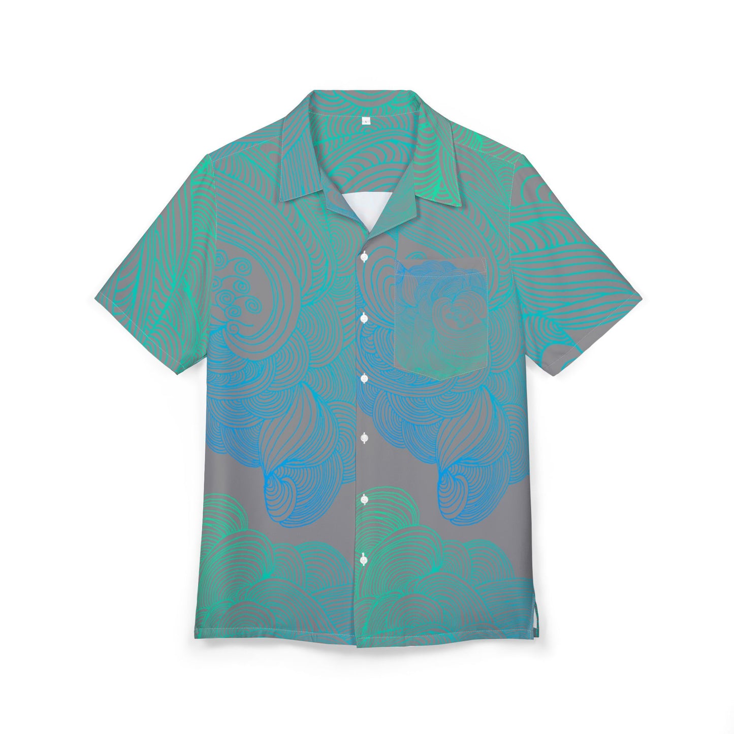Unisex Hawaiian Button-Down Shirt - Tropical Summer Vibes