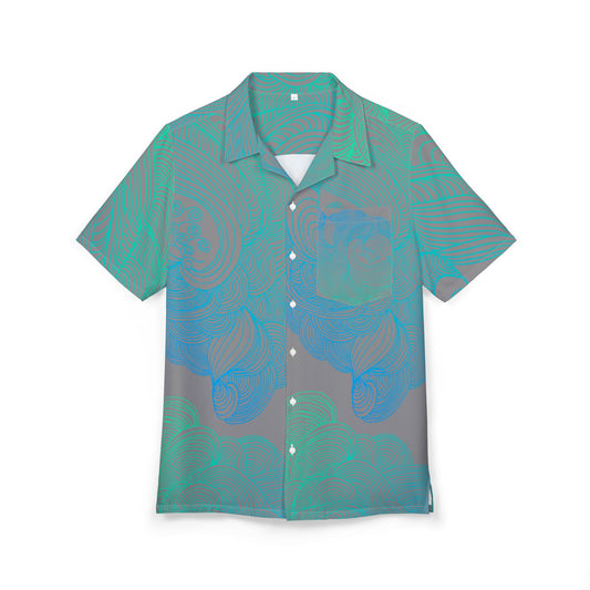 Unisex Hawaiian Button-Down Shirt - Tropical Summer Vibes