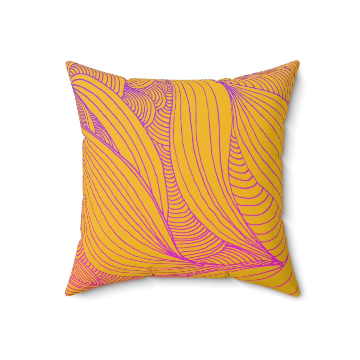 Whispers of Comfort-Spun Polyester Square Pillow